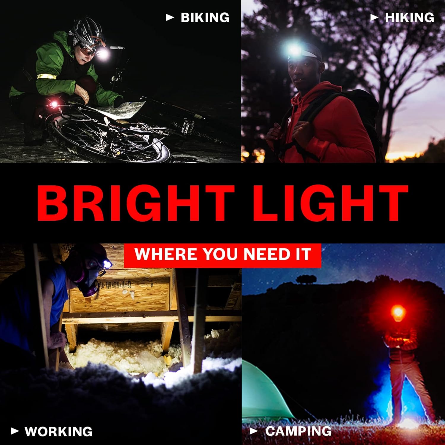 GearLight 2-Piece LED Headlamp
