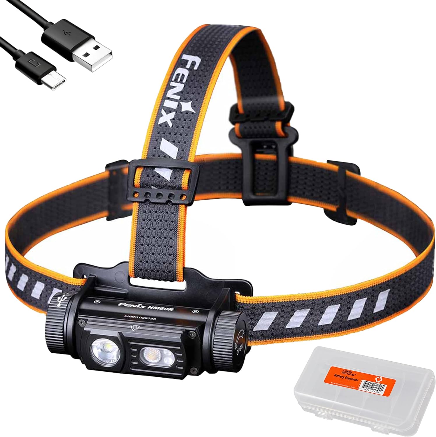 Fenix HM60R Headlamp 1300 LUMEN rechargeable with RED FLASHLIGHT