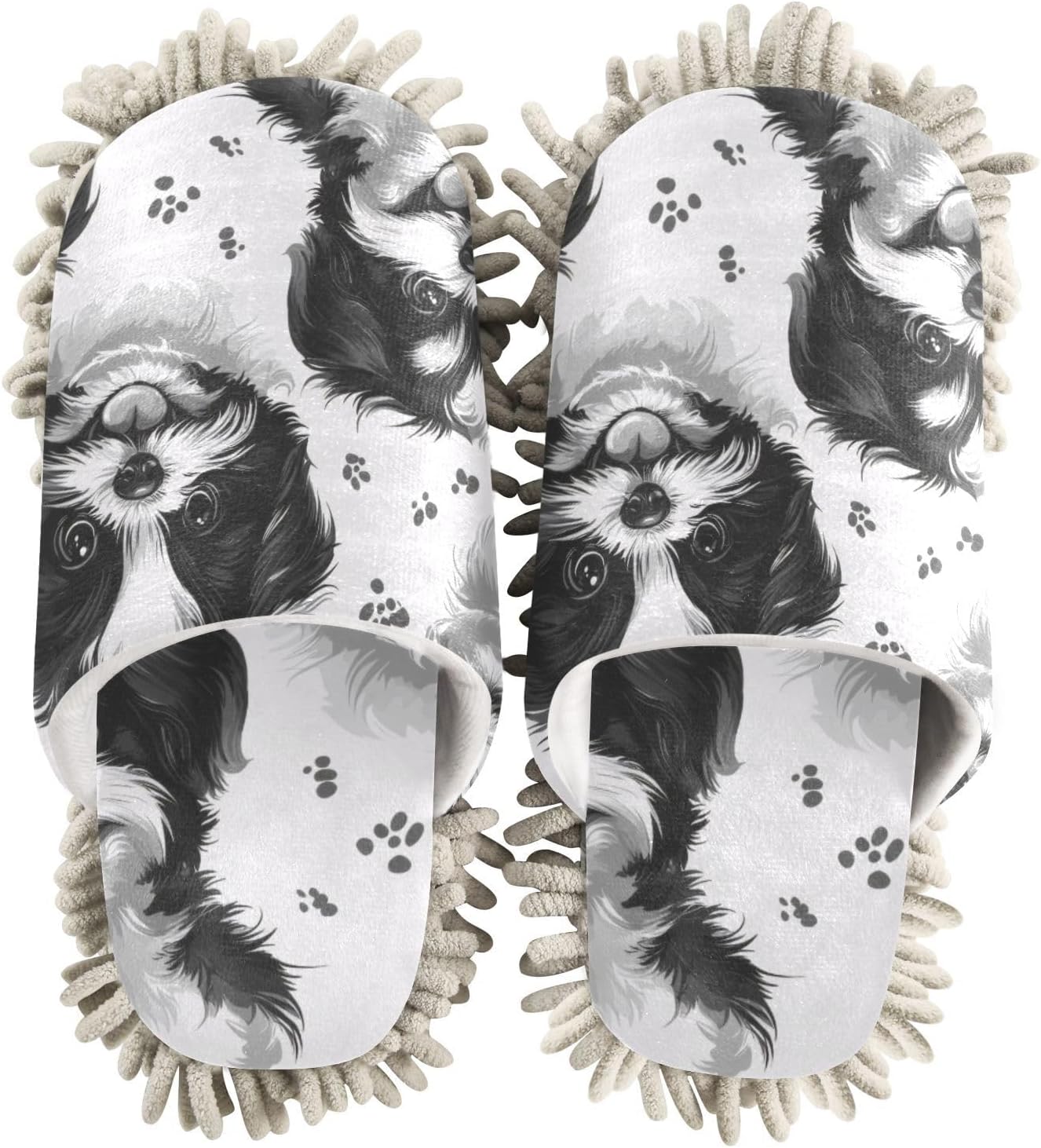 Mini Pet Human Microfiber Slippers for House Floors