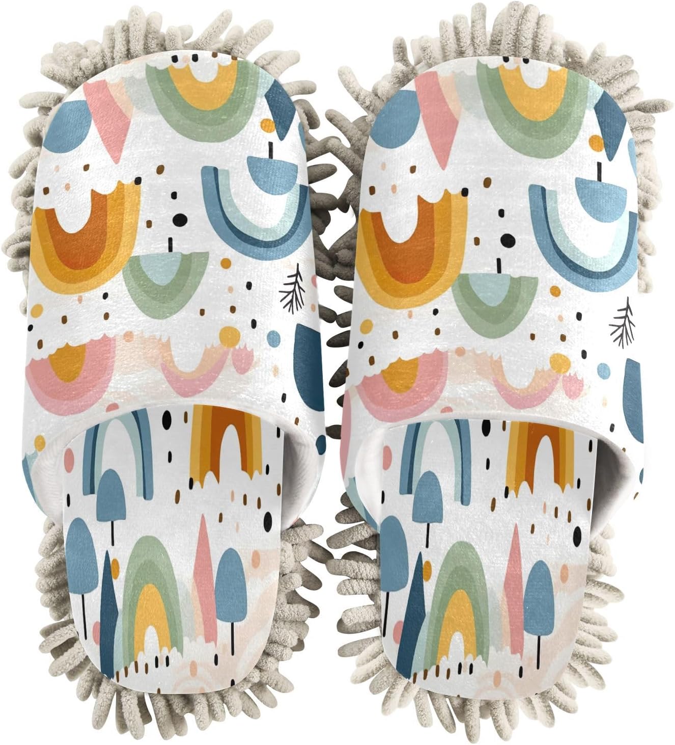 Zhirexin Mop Slippers with Microfiber and Cotton for Home Cleaning