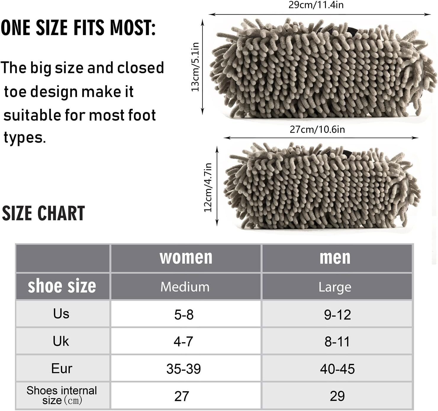 Stylish Functional Microfiber Mop Slippers