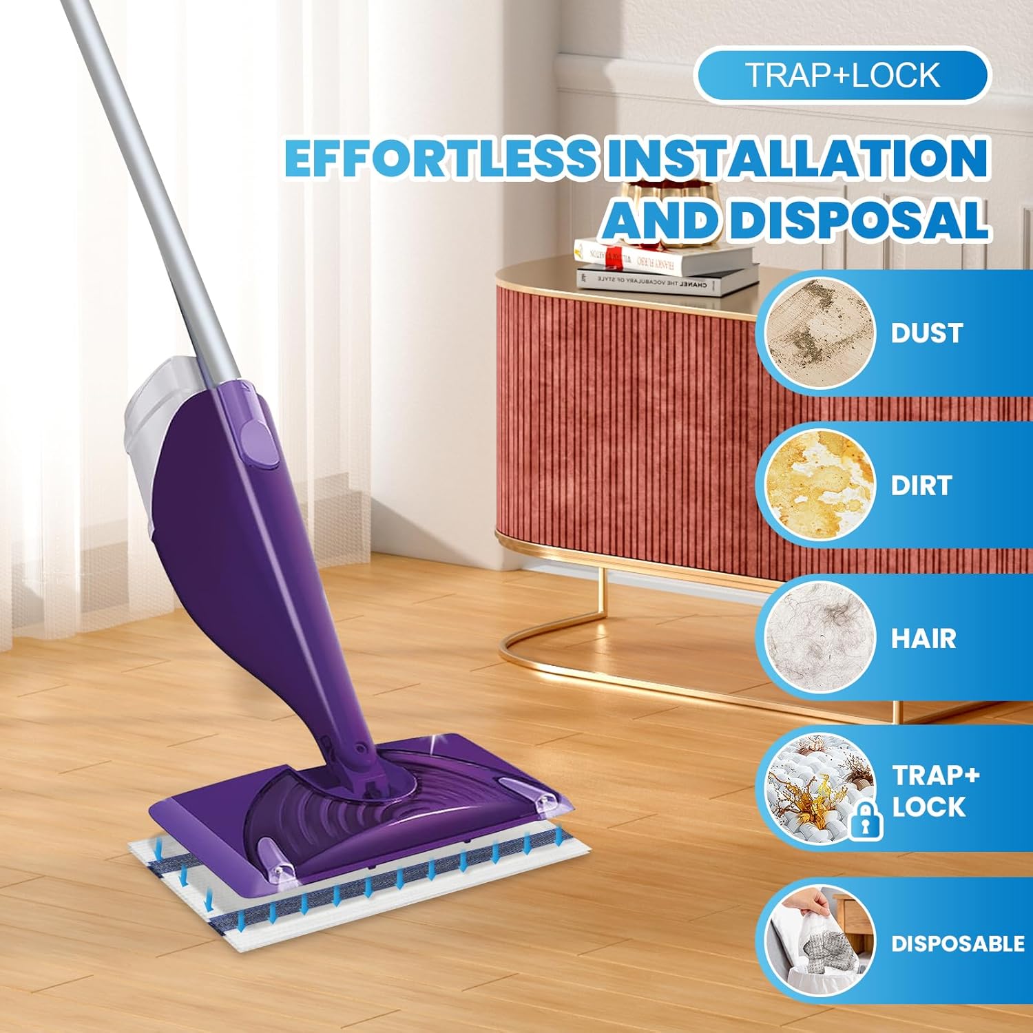 36-Pack Disposable Mop Pad Refills for Swiffer Wet Jet Spray Mop