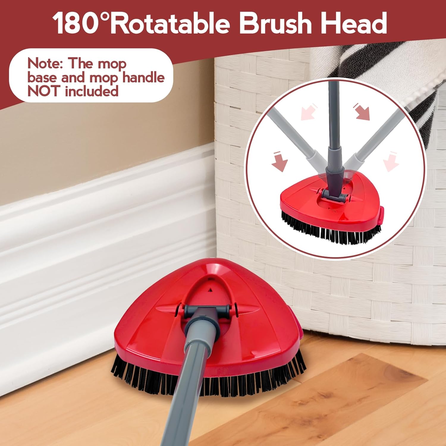 10-Inch Spin Mop Scrub Brush Head