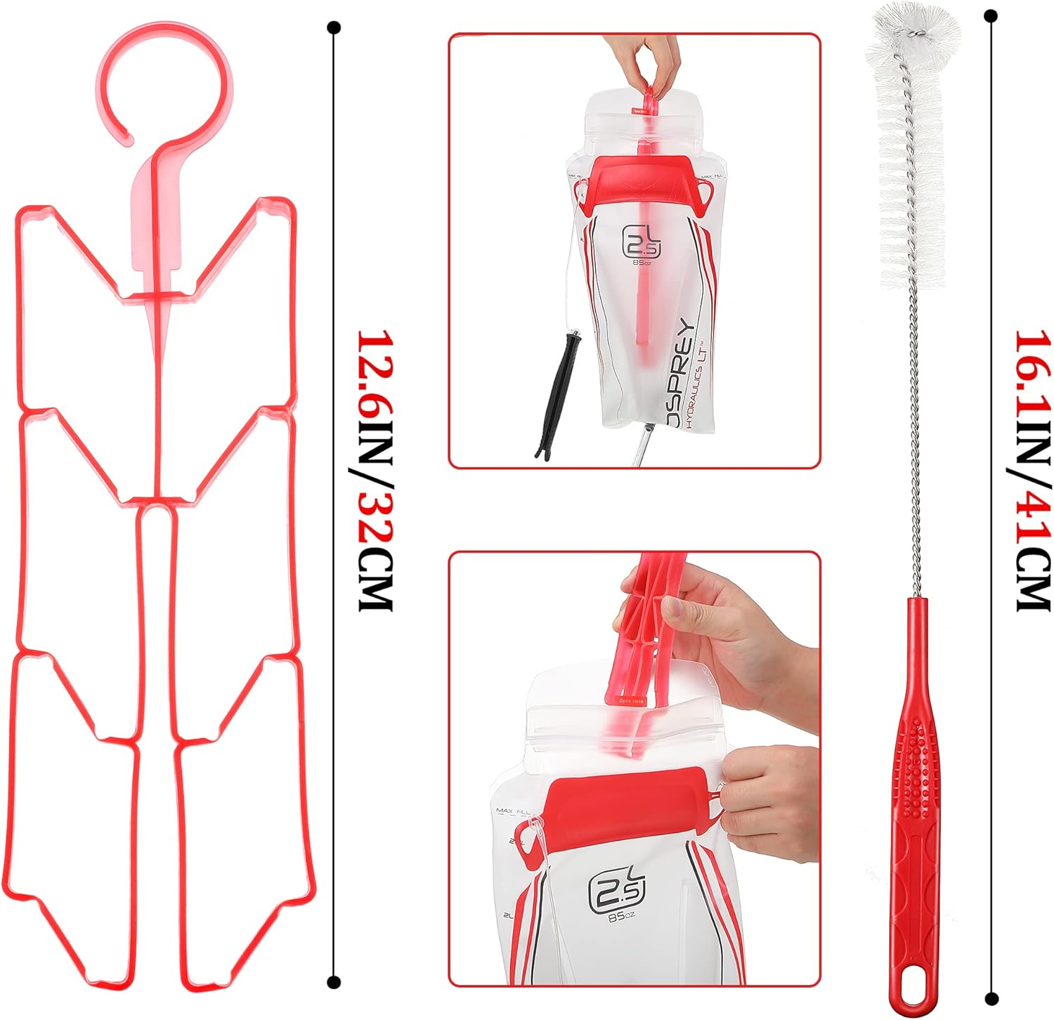 Effortlessly Clean Your Hydration Bladder 8-in-1 Reservoir Cleaning Kit