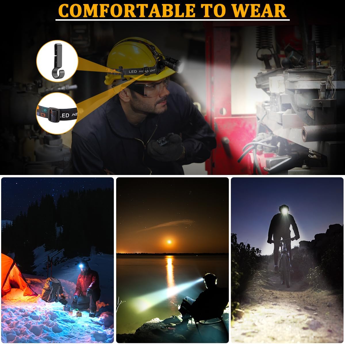KYEKIO 4Mode Adjustable Headlamp