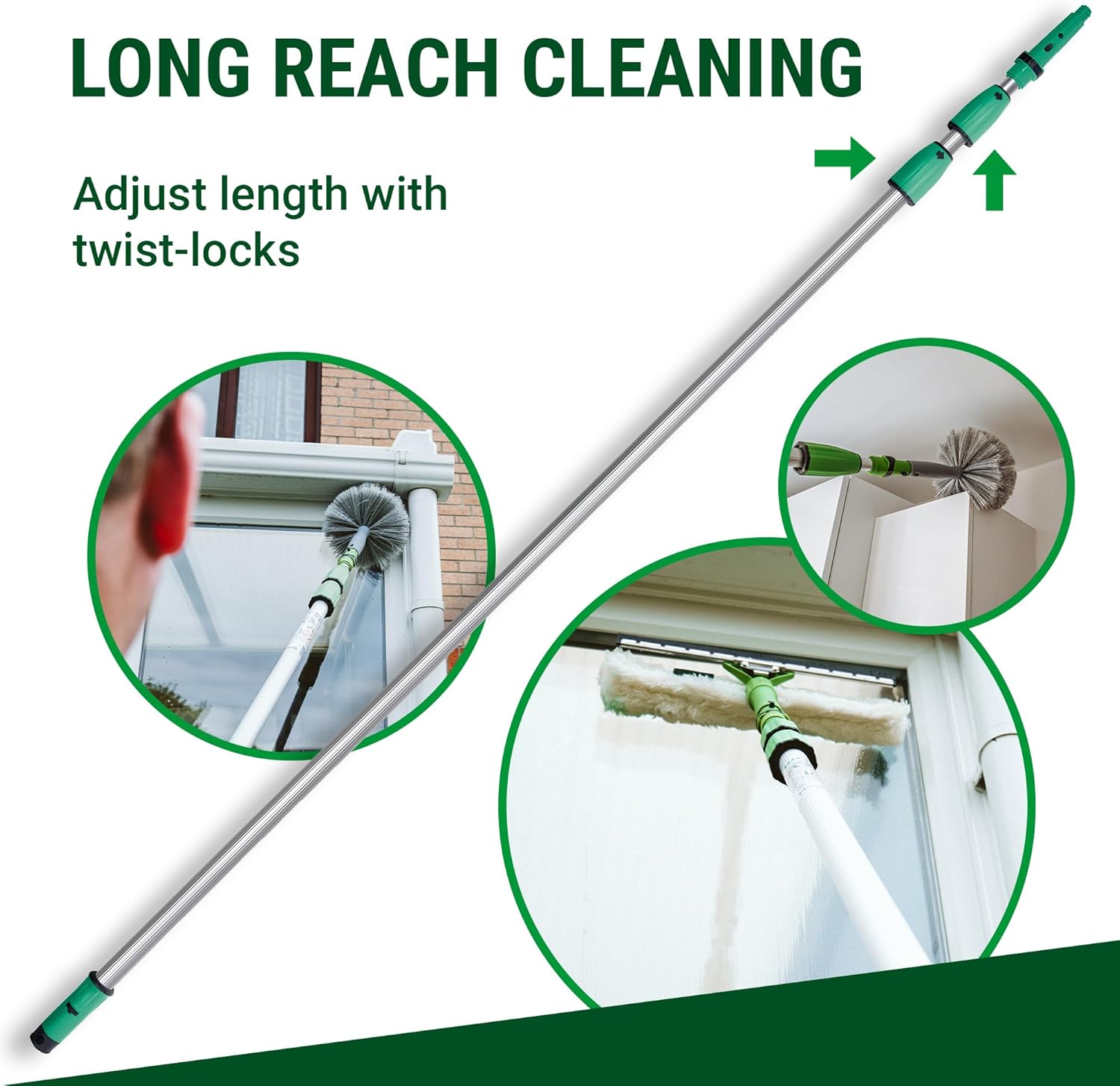 Unger Aluminum Mop Pole with OptiLoc