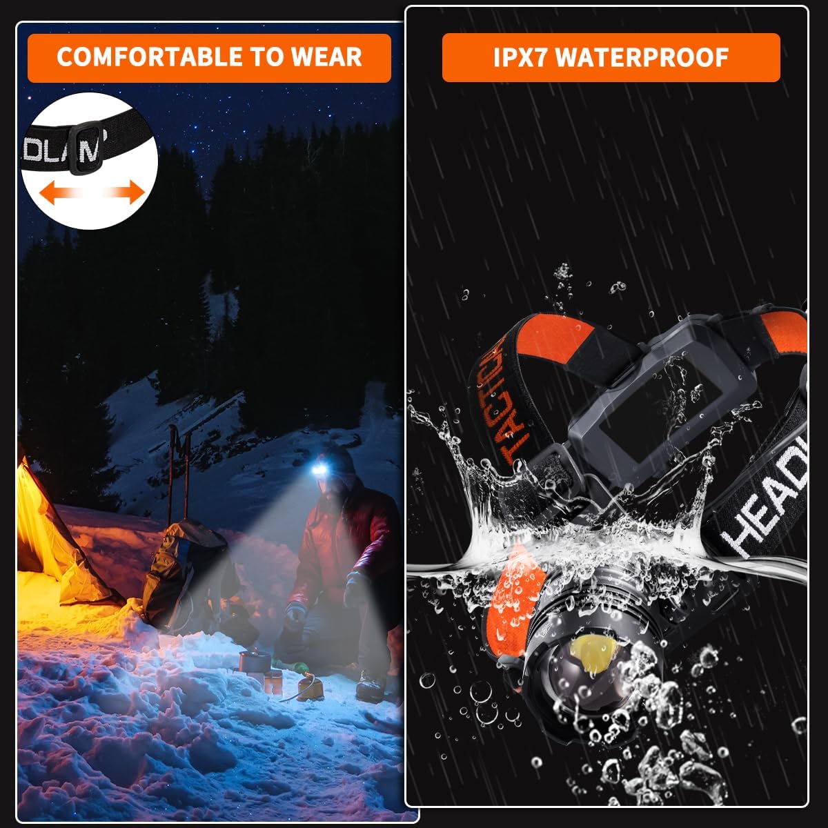 Rechargeable 2-Pack Headlamp