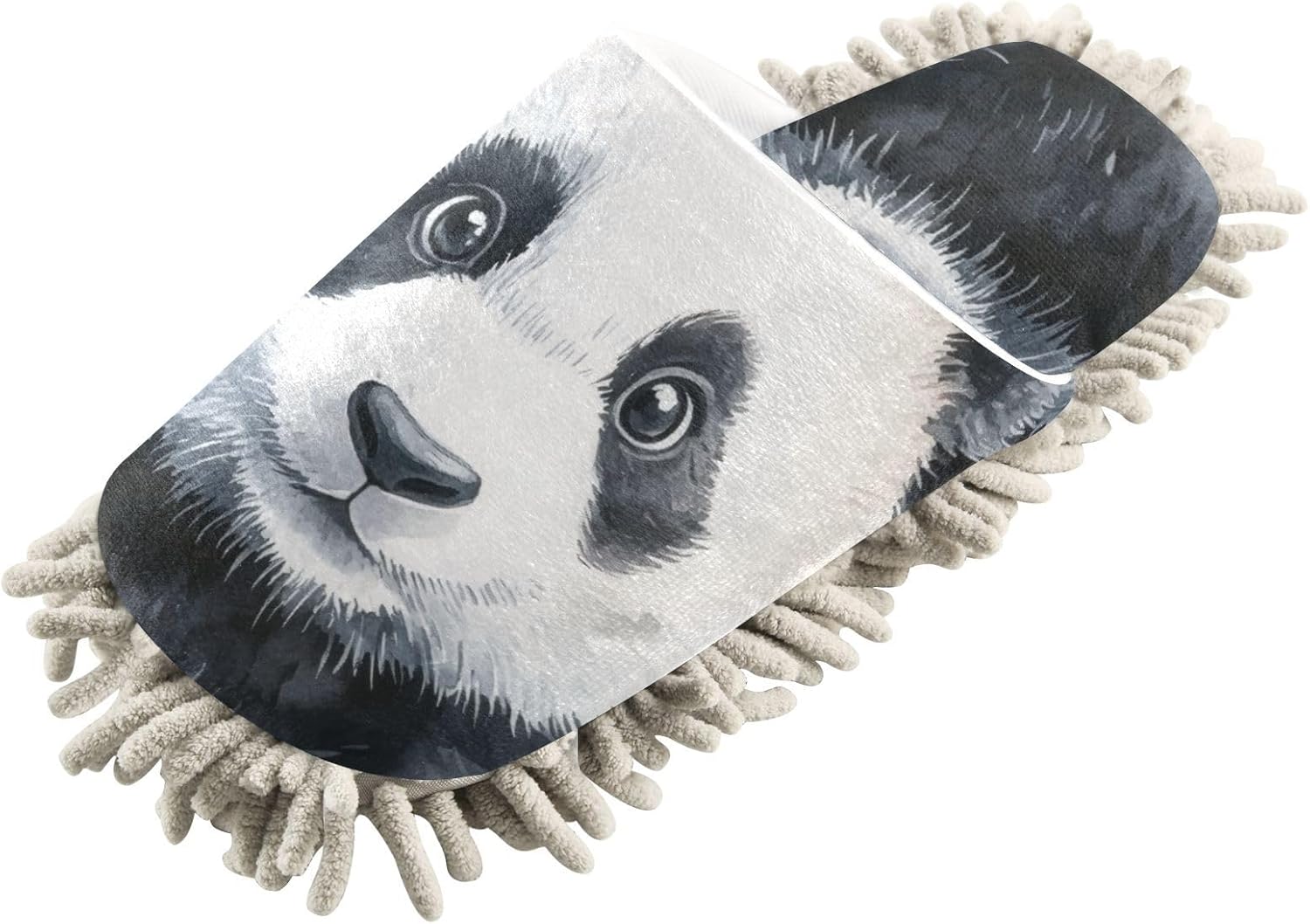 Cute Panda Microfiber Slippers - Soft Mop Slipper for Cleaning Floors