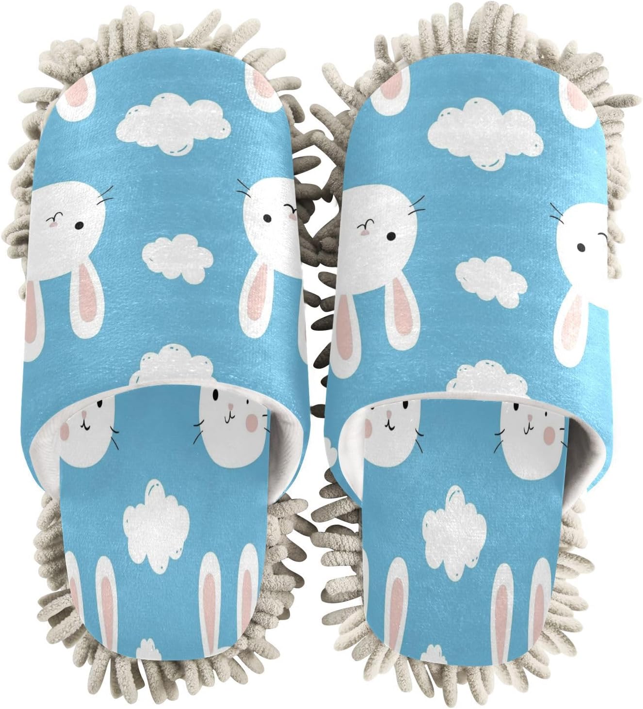 Cute Rabbit morphology Mop Slippers for Home