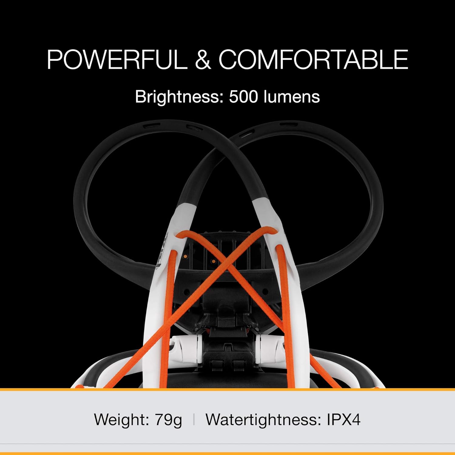 PETZL IKO CORE Rechargeable LED Headlamp - 500 Lumens Lightweight Hole-free