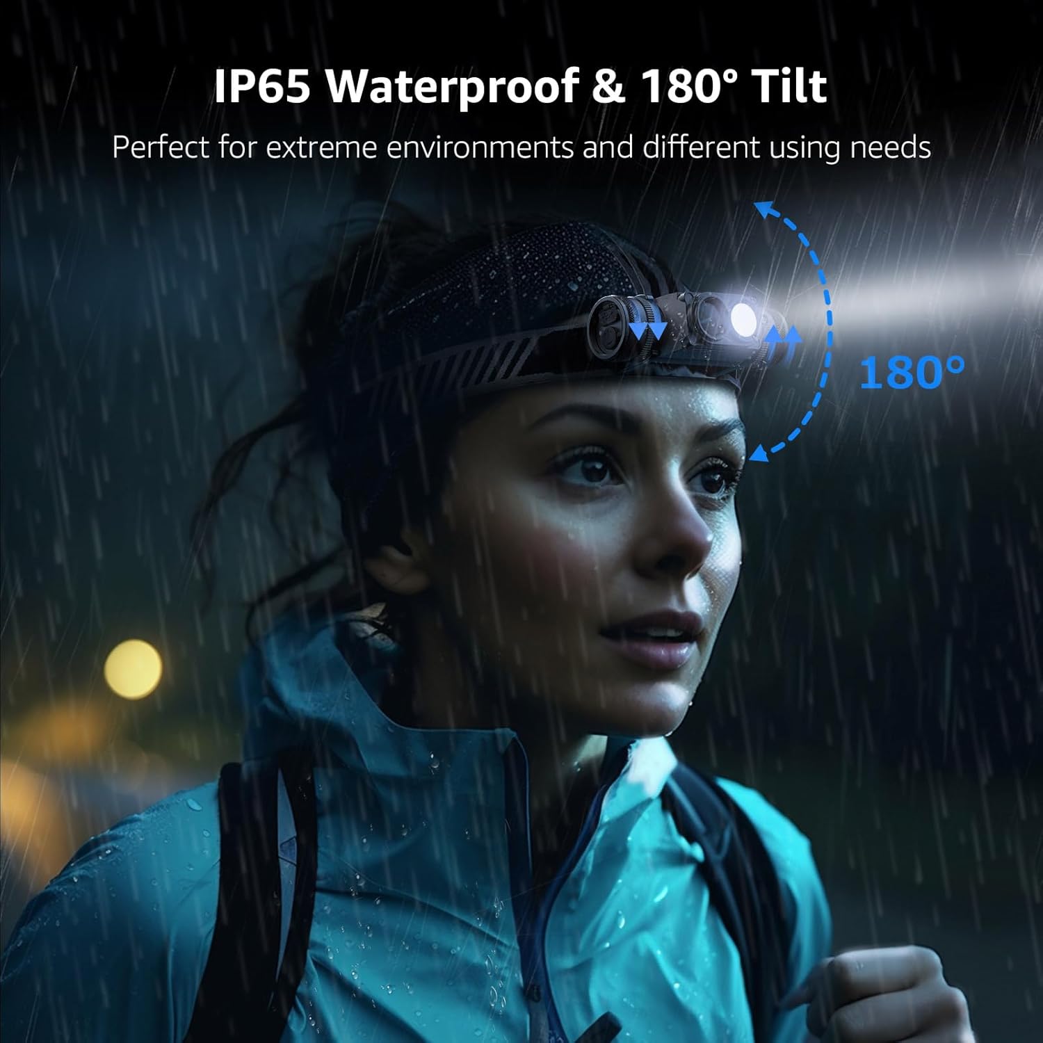 1000 Lumen Rechargeable Headlamp