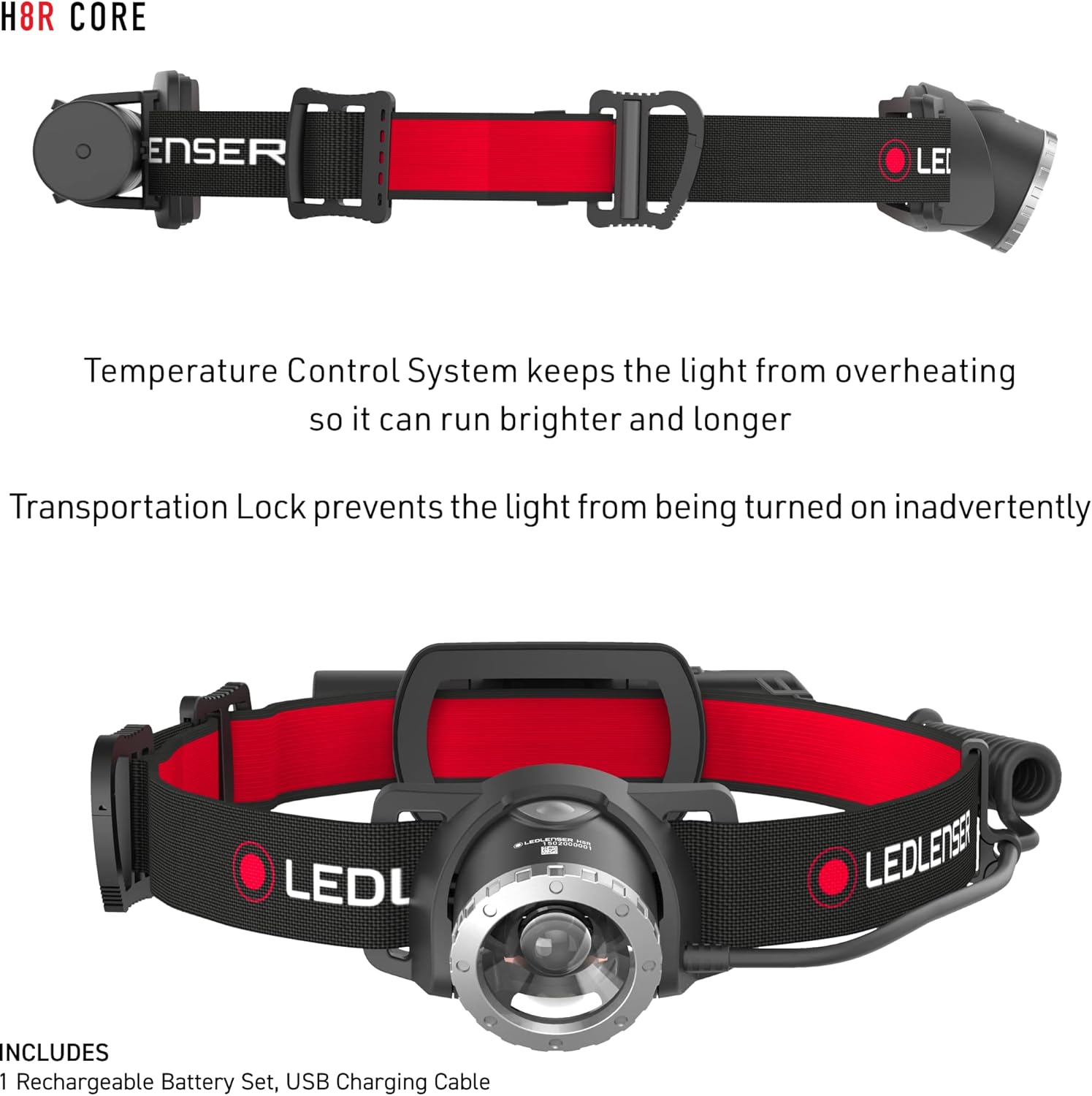 Ledlenser H8R Lightweight Rechargeable Headlamp