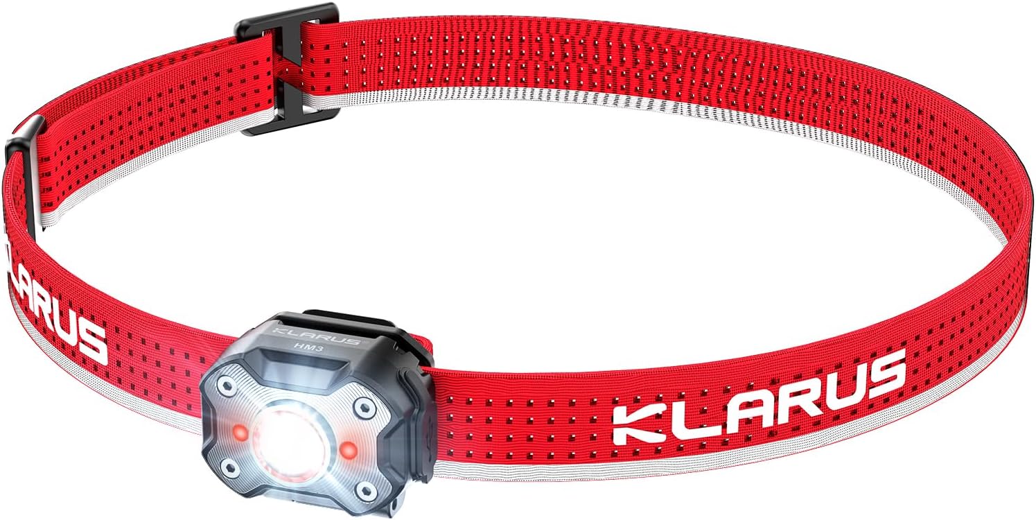 KLARUS HM3 670 Lumens Headlamp with Warning Light