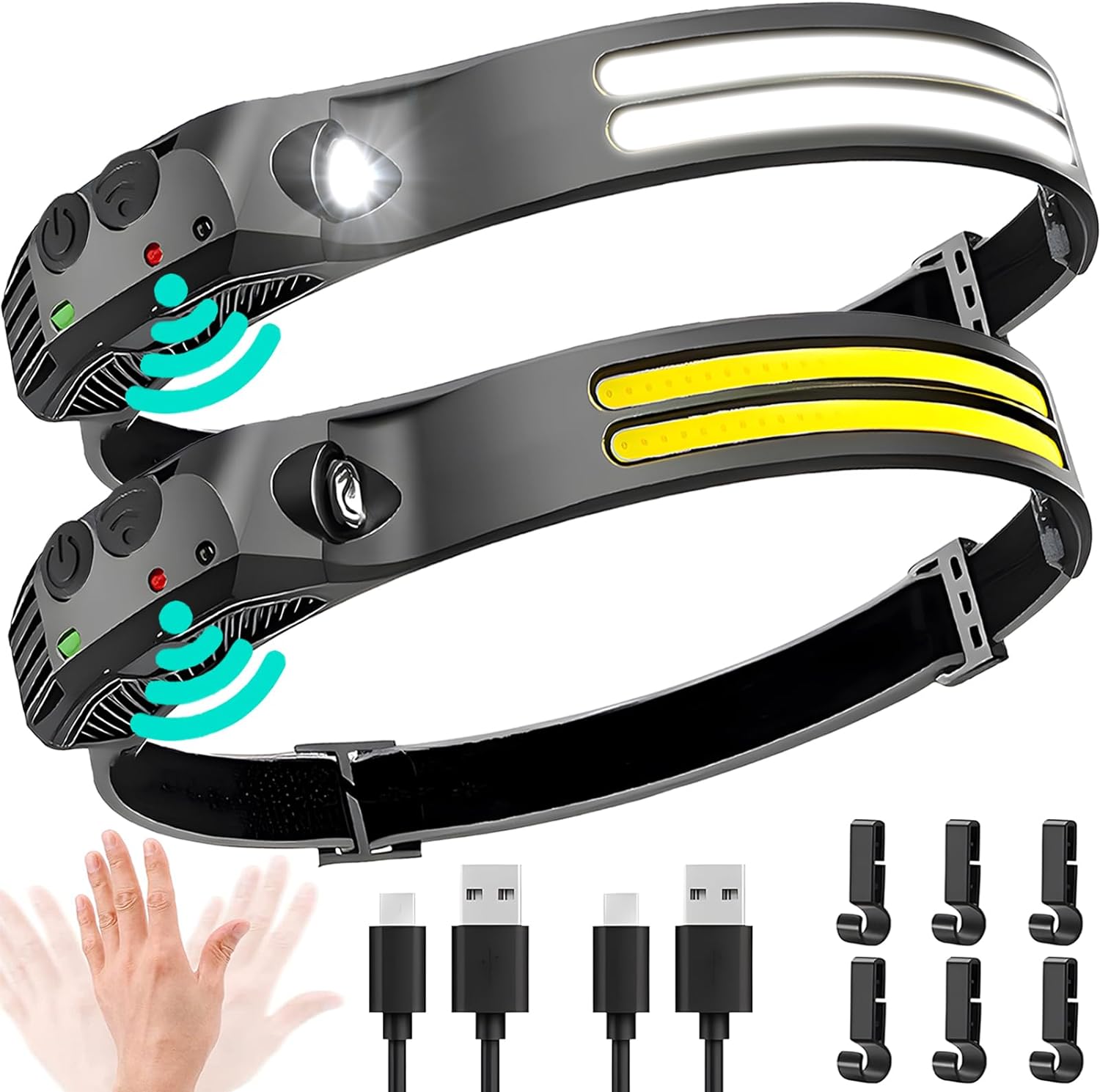 Durable Dual LEDs 230 Headlamp for Adults