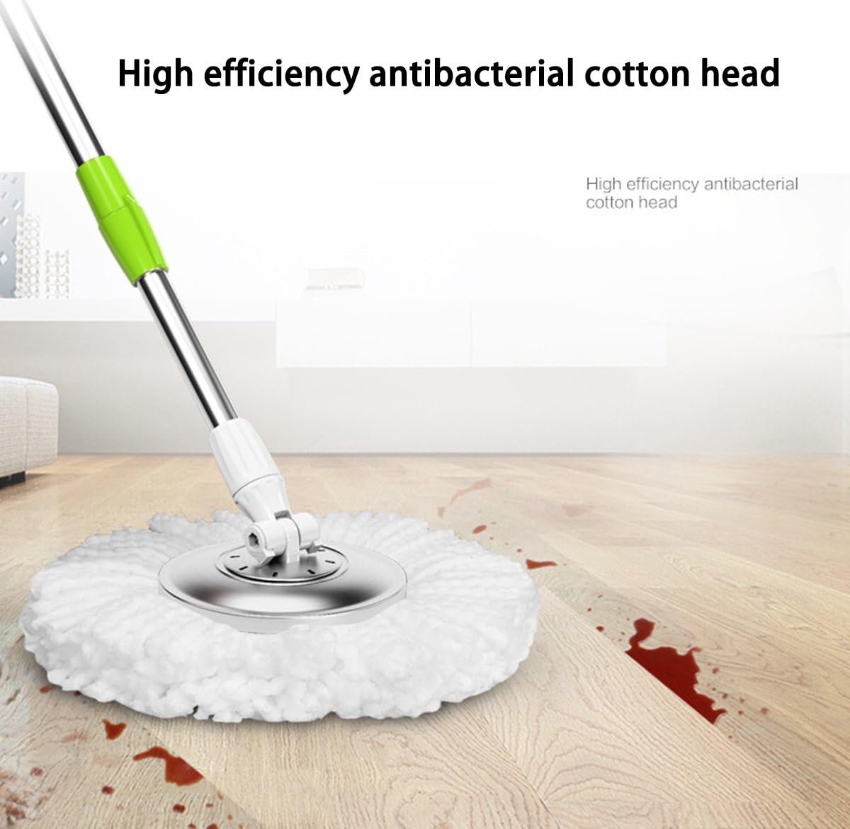 3-Pack Microfiber Mop Heads Durable Effective