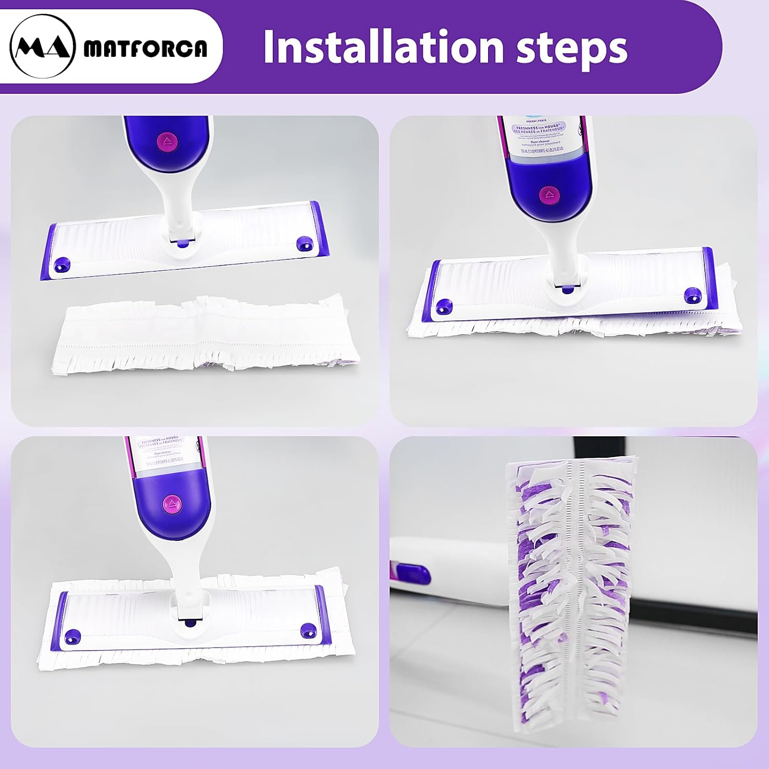 10-Pack Disposable Mopping Pads for PowerMop