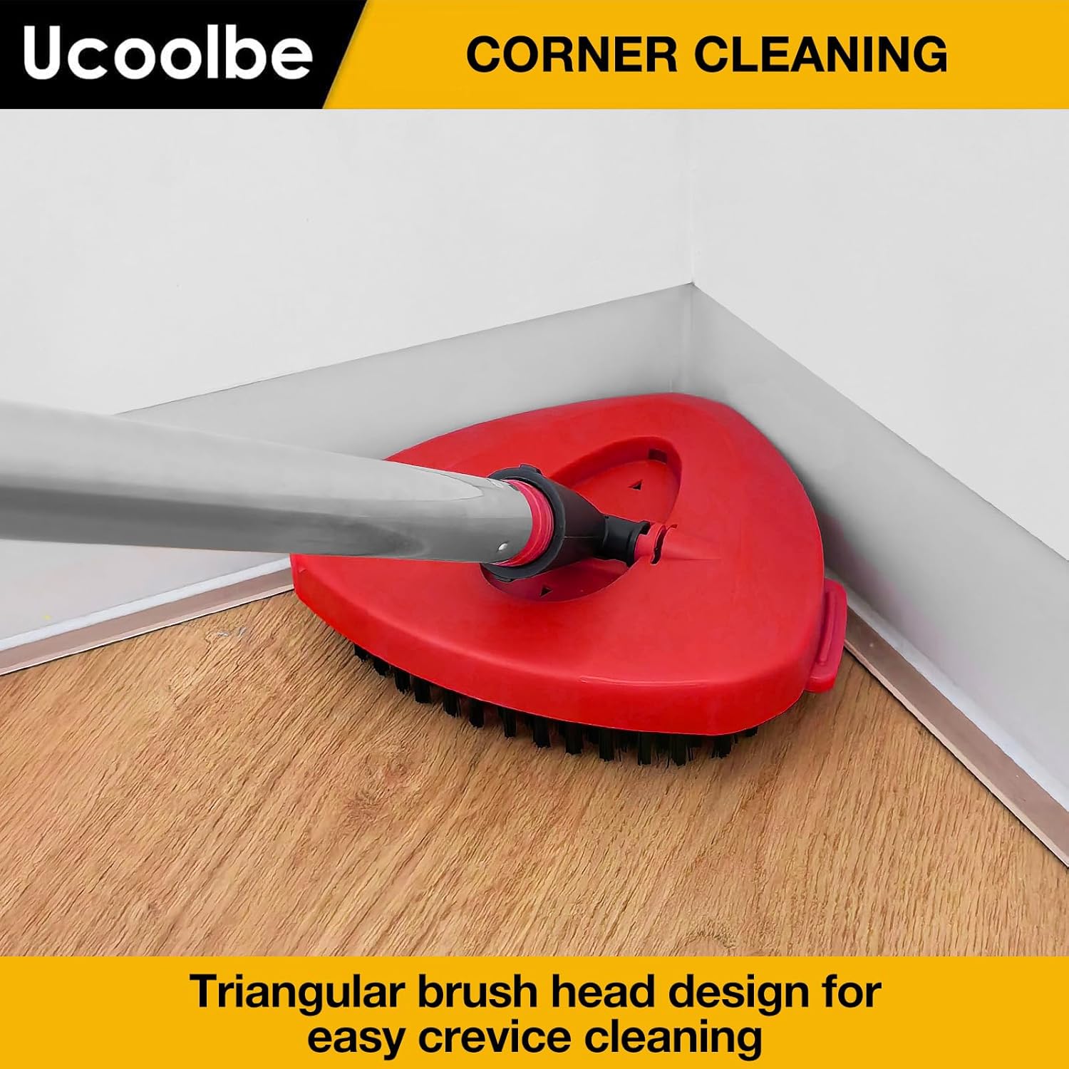 Ucoolbe Spin Mop Scrubber Brush Head Replacement