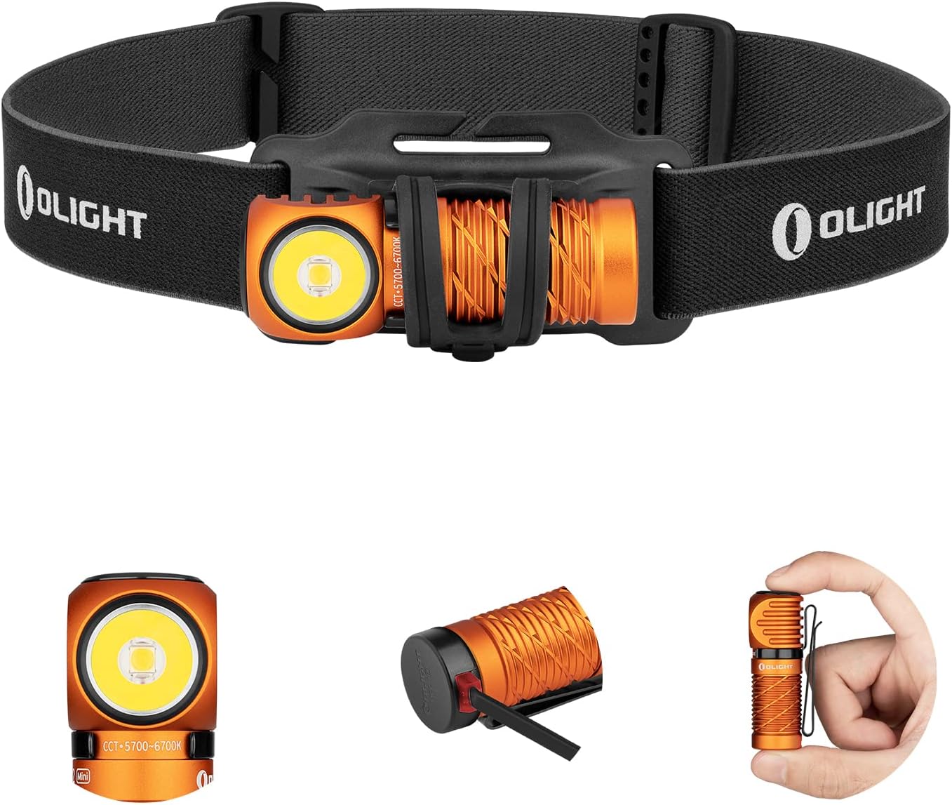 OLIGHT Perun 2 Mini Headlamp Ultimate Rechargeable Hiking Camping Climbing Lamp