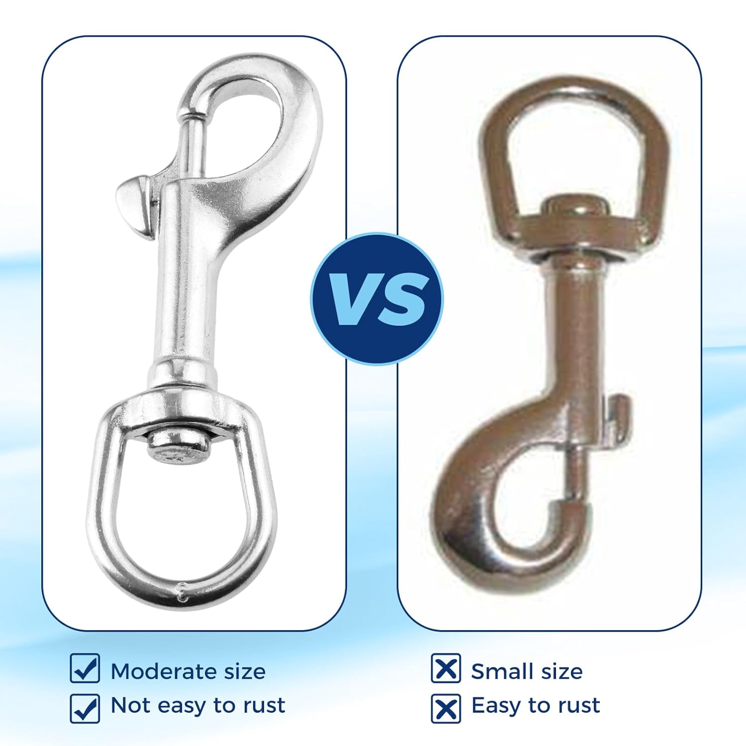 Durability 316 Stainless Steel Swivel Snap Hook