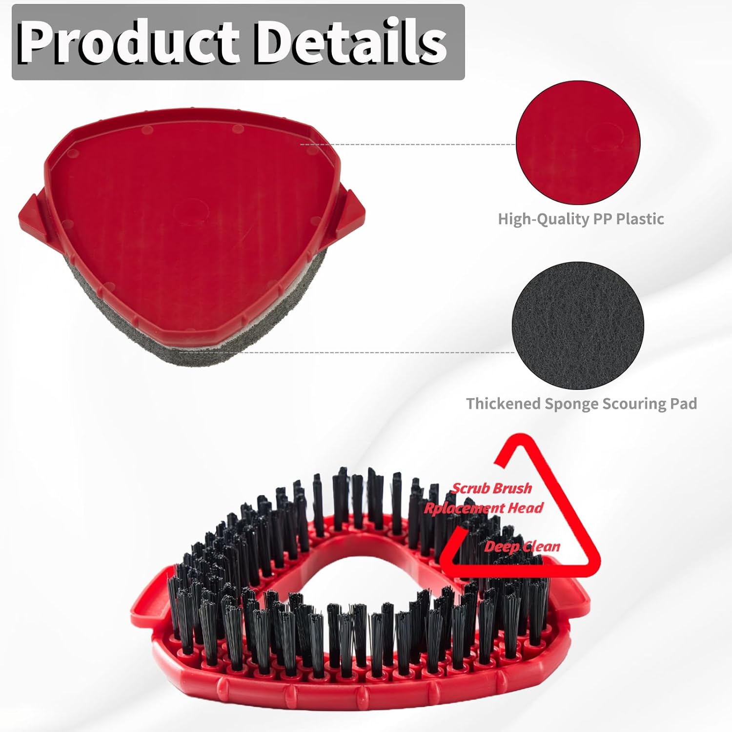 EasyMop Scrub Brush Attachment for O Cedar Spin Mop 1 Tank System