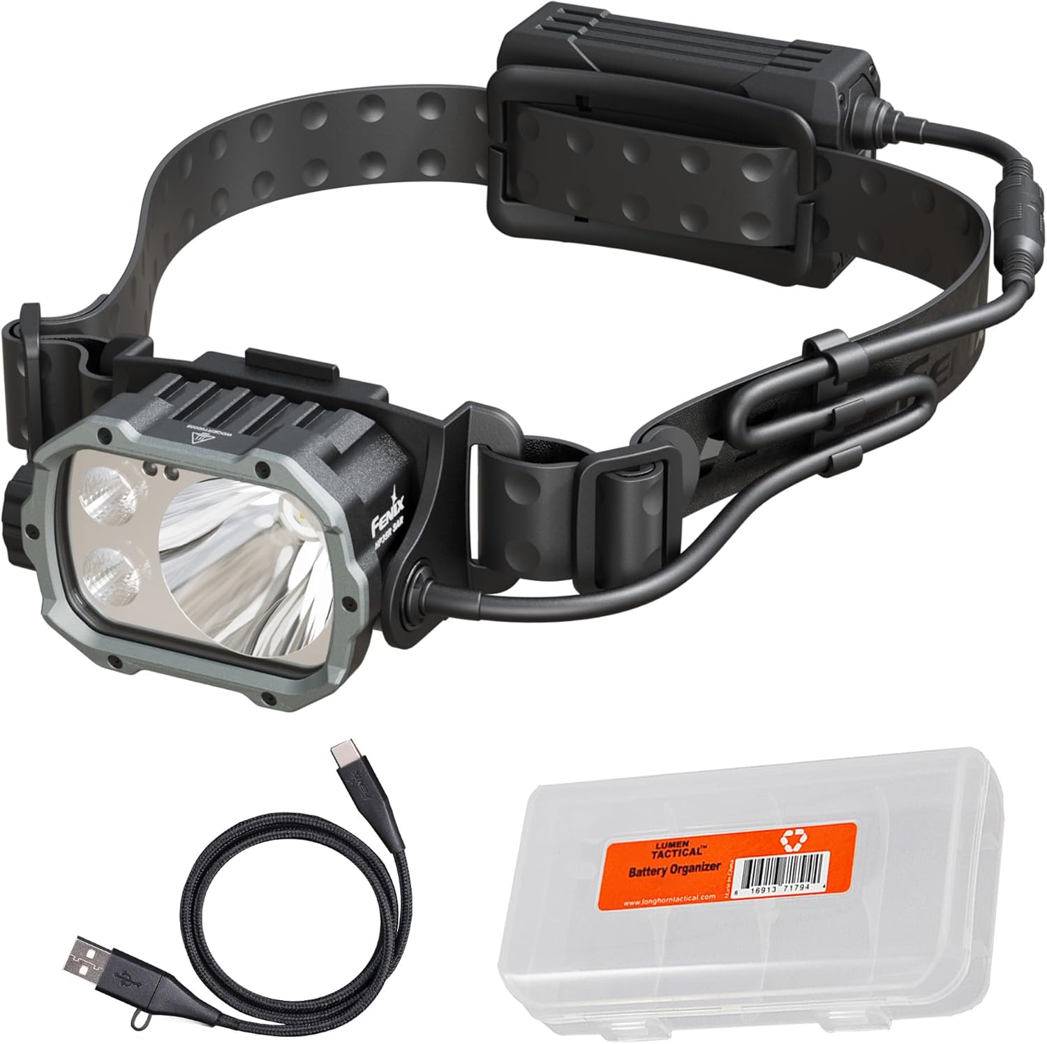 Fenix HP35R SAR Headlamp - Spotlight Floodlight and Flame Retardant with 4000 Lumens