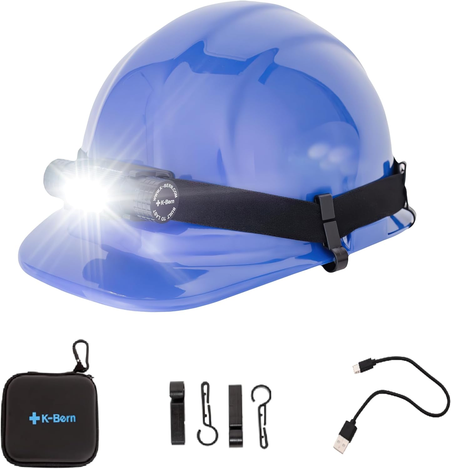 K-Bern Rechargeable Headlamp - Ultra-Bright Waterproof for Outdoor Use