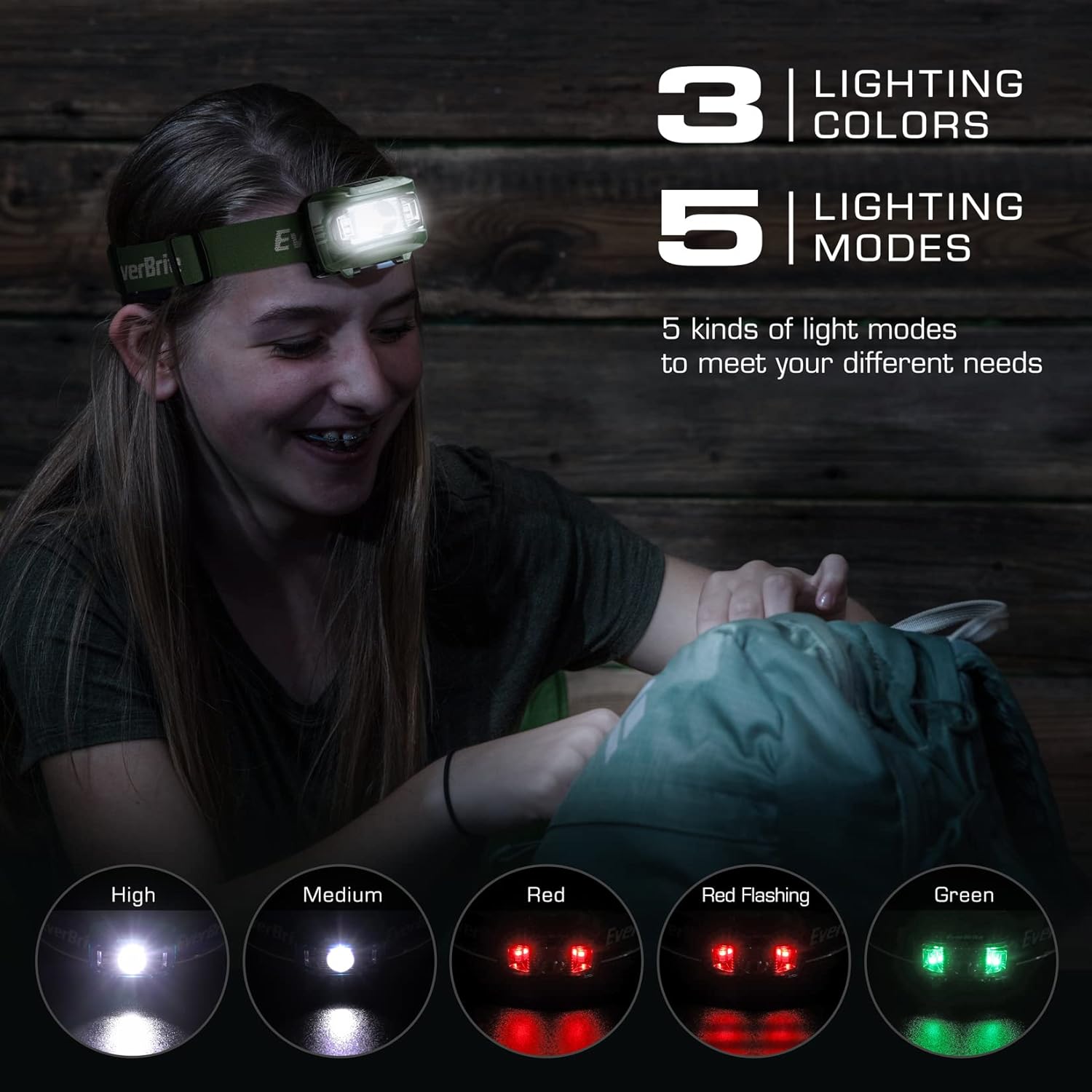 2-in-1 Mini Lantern 2-Piece Headlamp