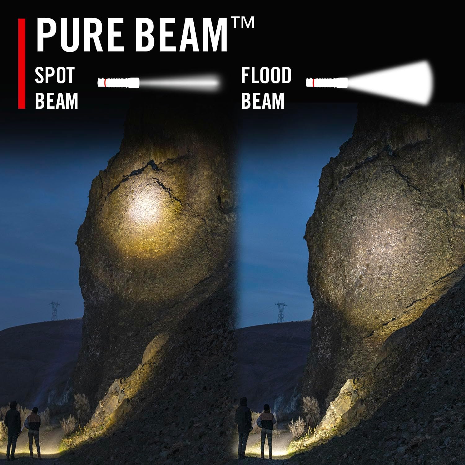 Coast XPH34R Rechargeable Headlamp with Dual Beam Magnetic Base