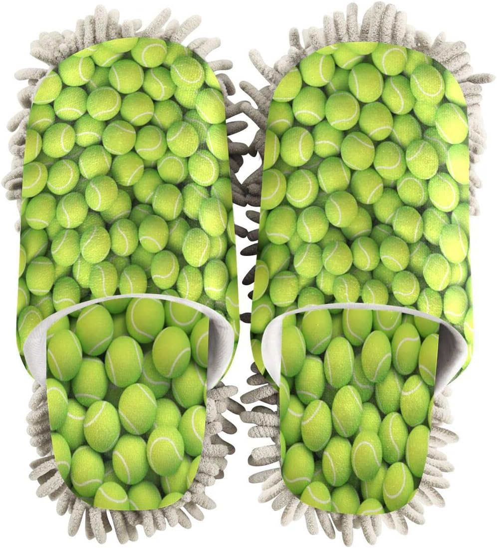 DOMIKING Tennis Ball Mop Slipper