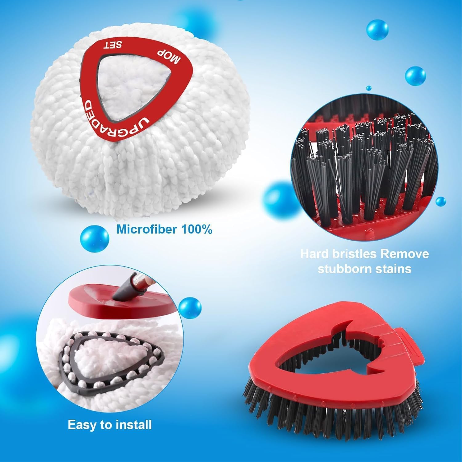 WAKAYOYO Spin Mop Replace Head Set