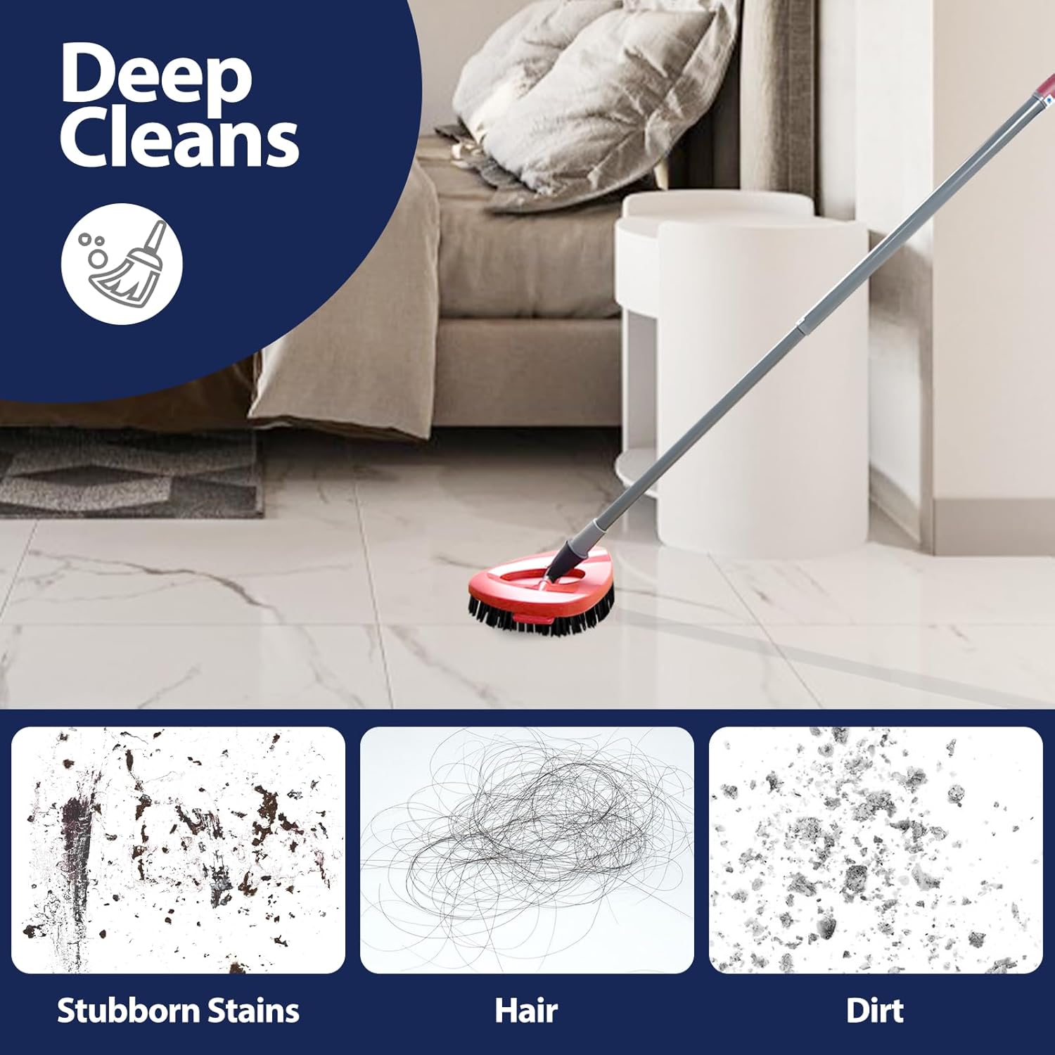 Koolstuffsispin Mop scrub brush head 2 pack