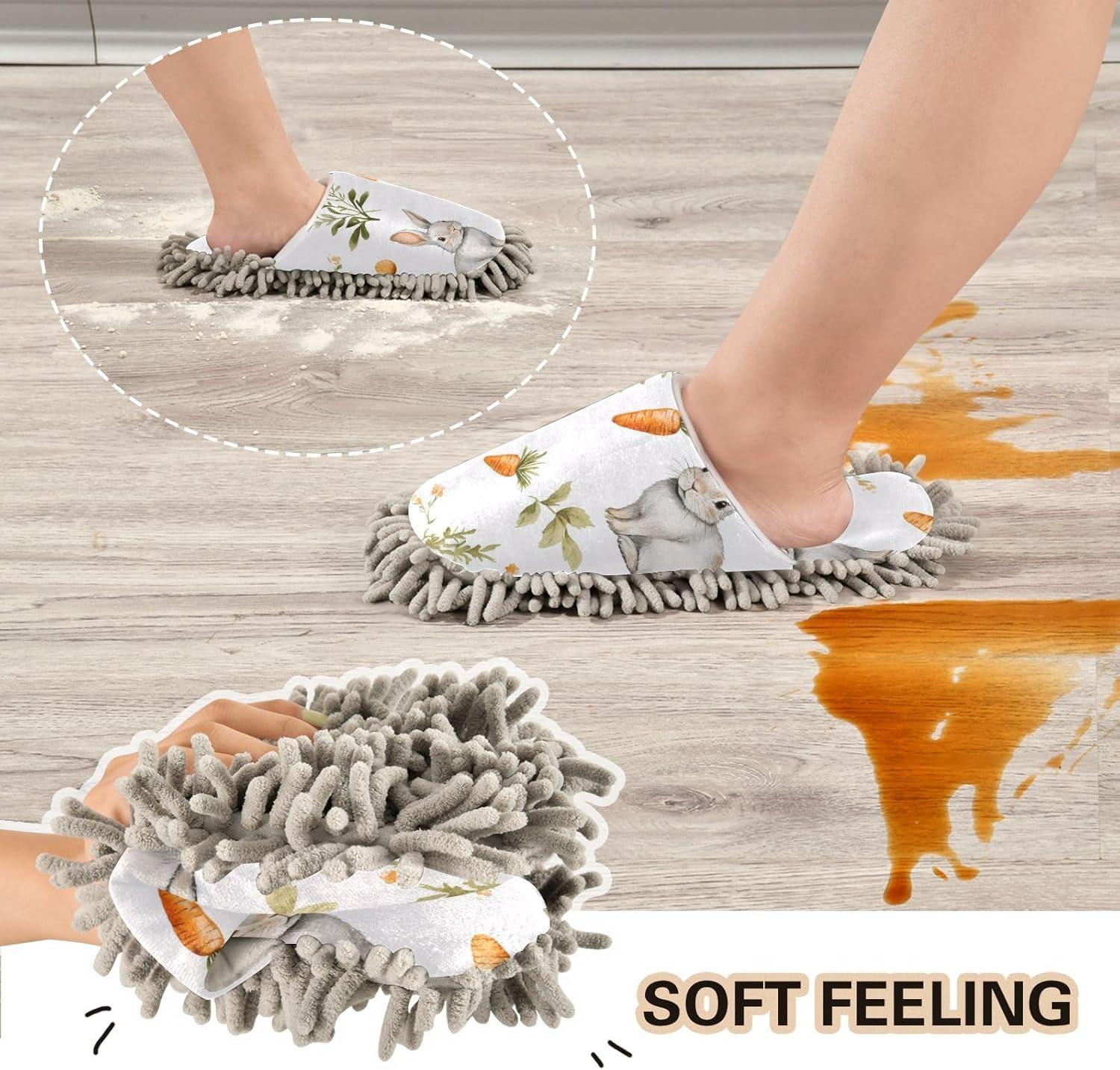 Microfiber Mop Slipper for Easy Cleaning