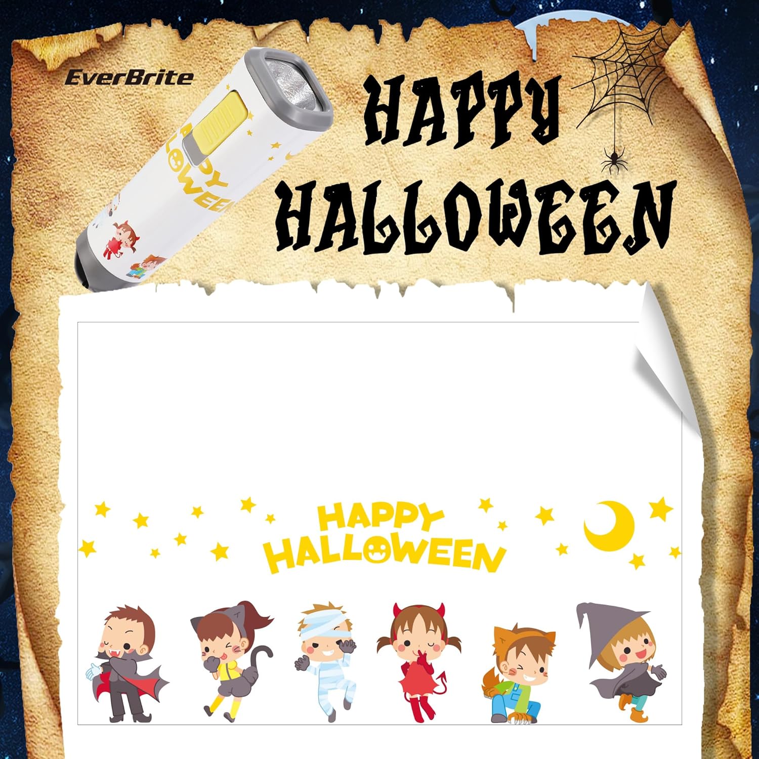 Halloween Pumpkins Heads Wire-Free Lantern Set