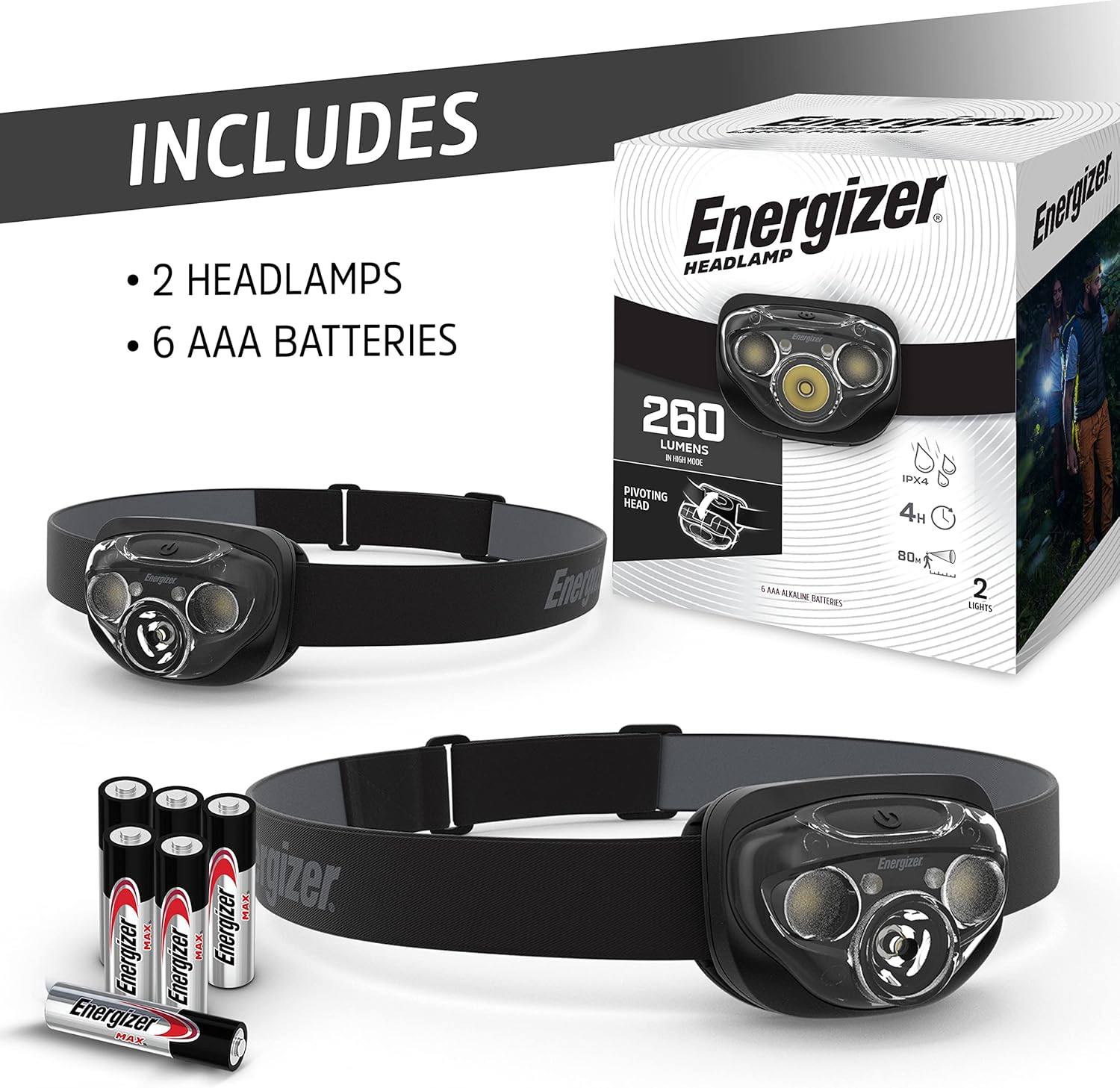 Energizer LED Headlamp PRO 2-Pack