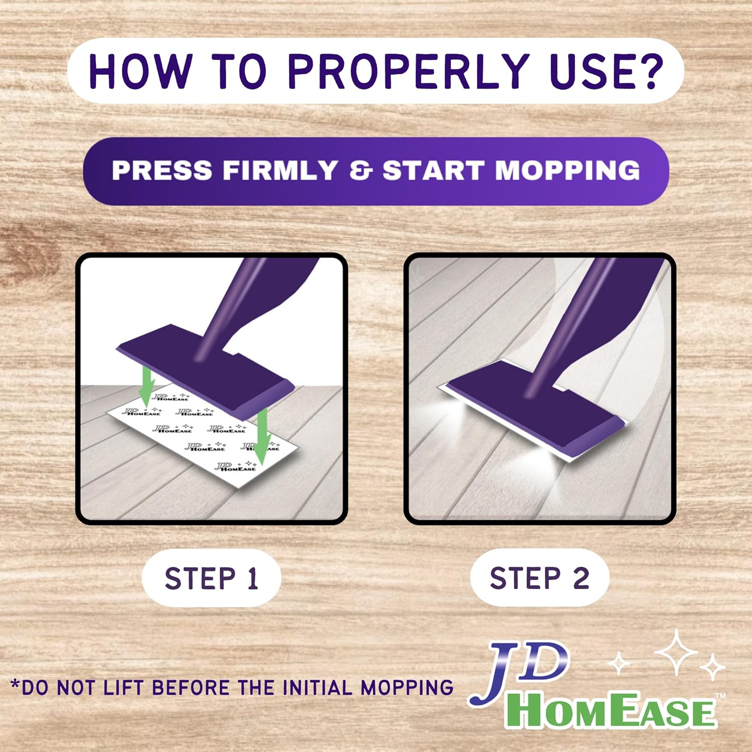 Durable Effective Floor MopPad with Microfiber for Swiffer WetJet 48-Count