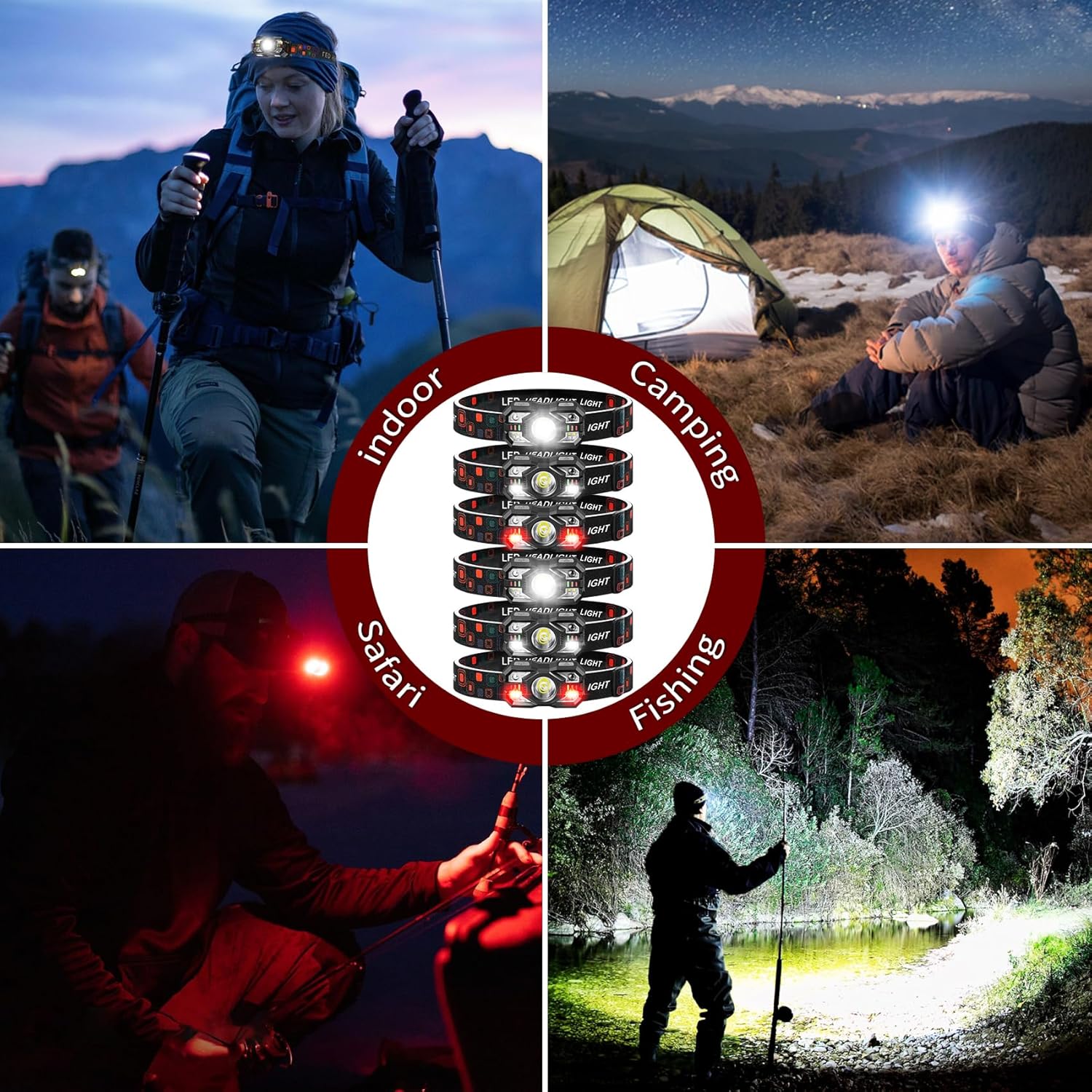 100 Rechargeable Headlamp 3000 Lumen Eco-Friendly