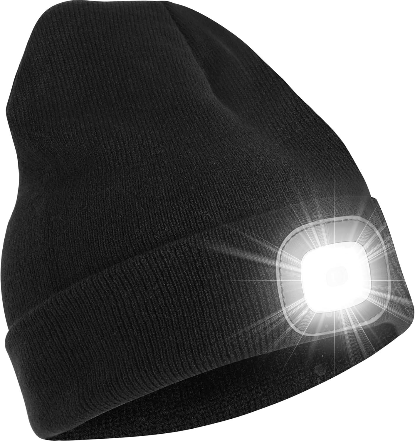 YMHB Rechargeable LED Beanie Hat for Men Dad Christmas Gift