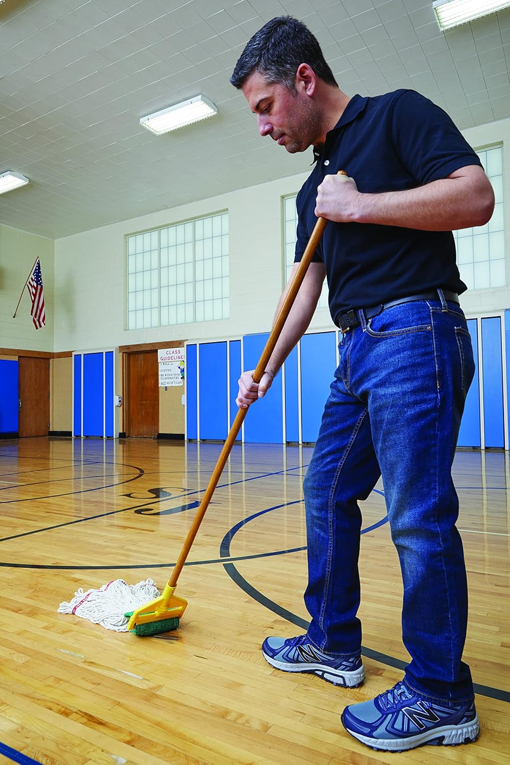 rubbermaid commercial 60 inch wood mop handle