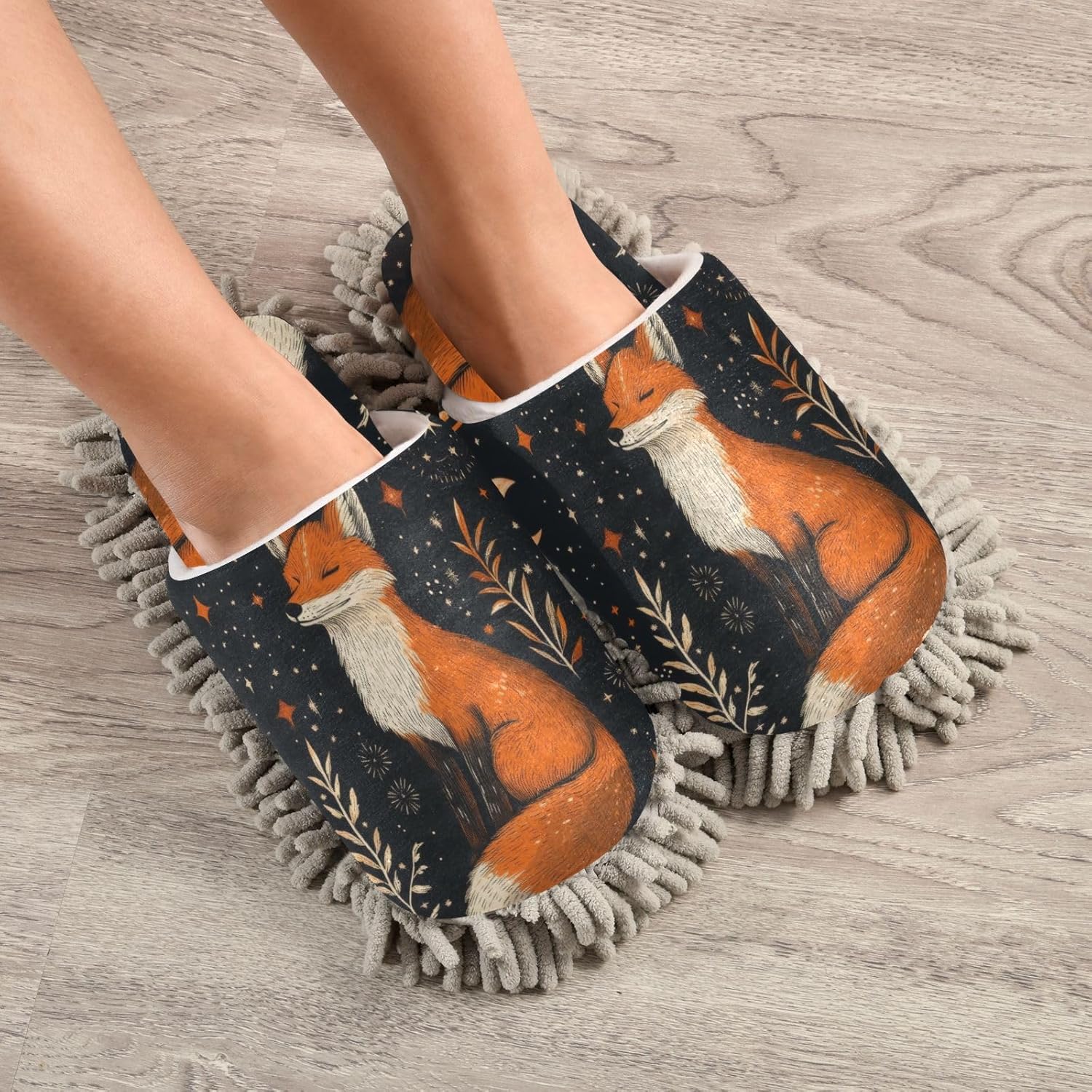 Magic Fox Microfiber Slippers for MenWomen