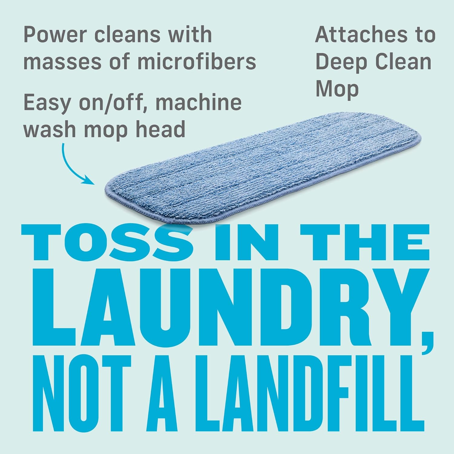 E-Cloth Microfiber Mop Head - Long-Lasting Durable