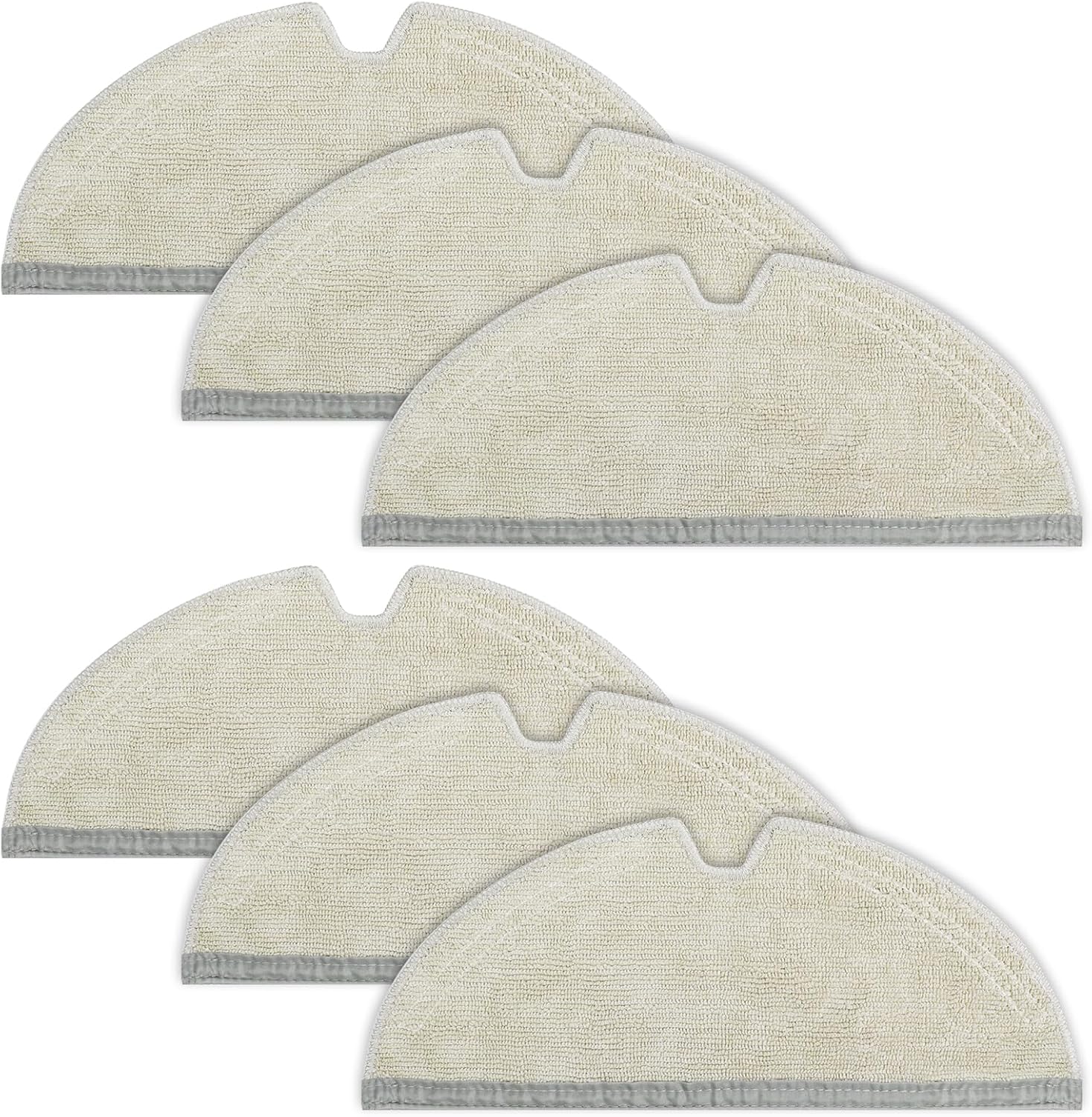 VIEWALL Reusable Microfiber Mop Cloth for Roborock 6 Packs
