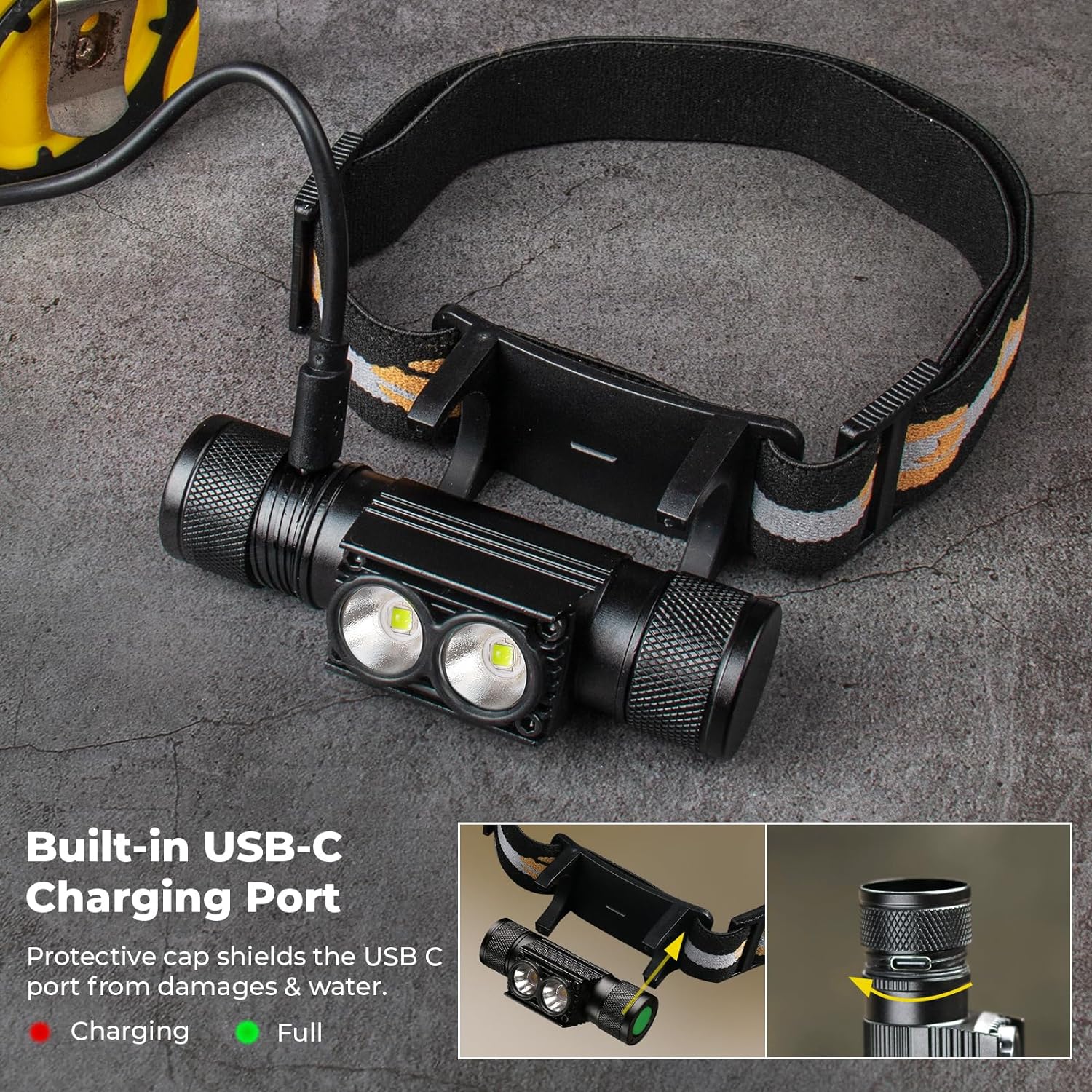 Low 1200 Lumen Rechargeable Headlamp