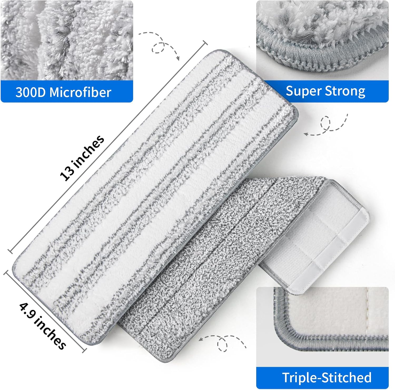 13 x 49 Microfiber Mop Pad