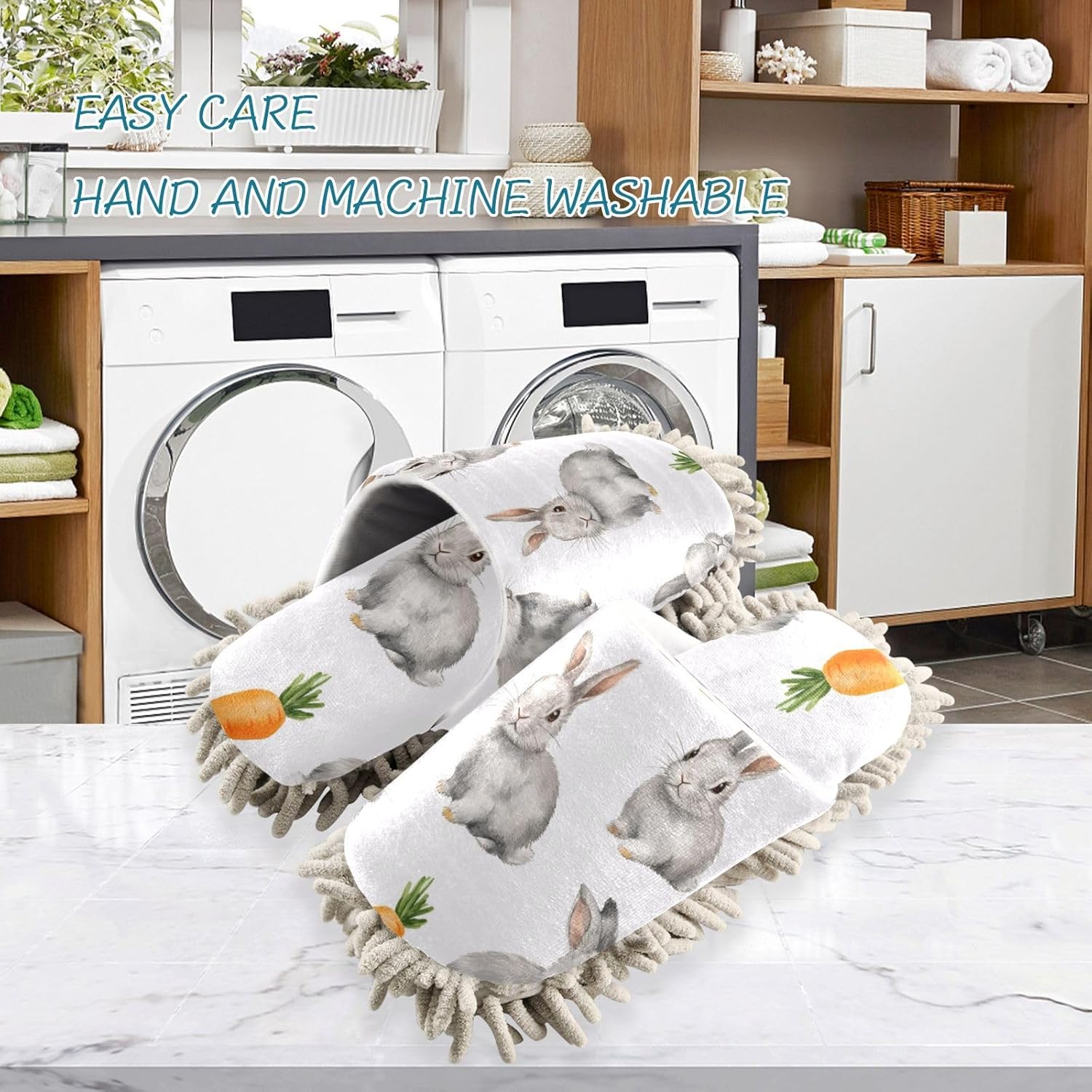 Best foryncleaning Washable Mop Slippers Soft Chilly Floor Cleaners