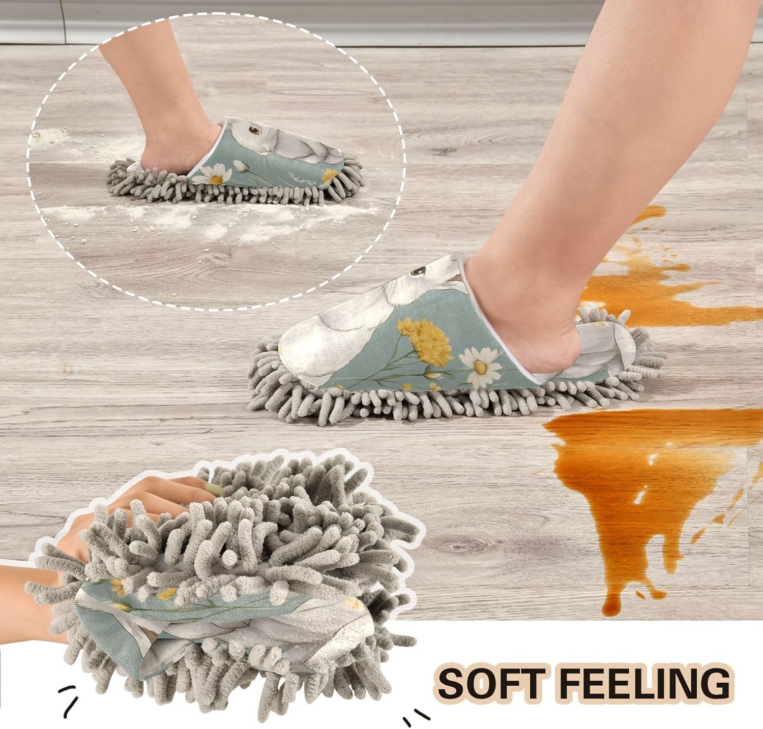 Microfiber Rabbit Slippers