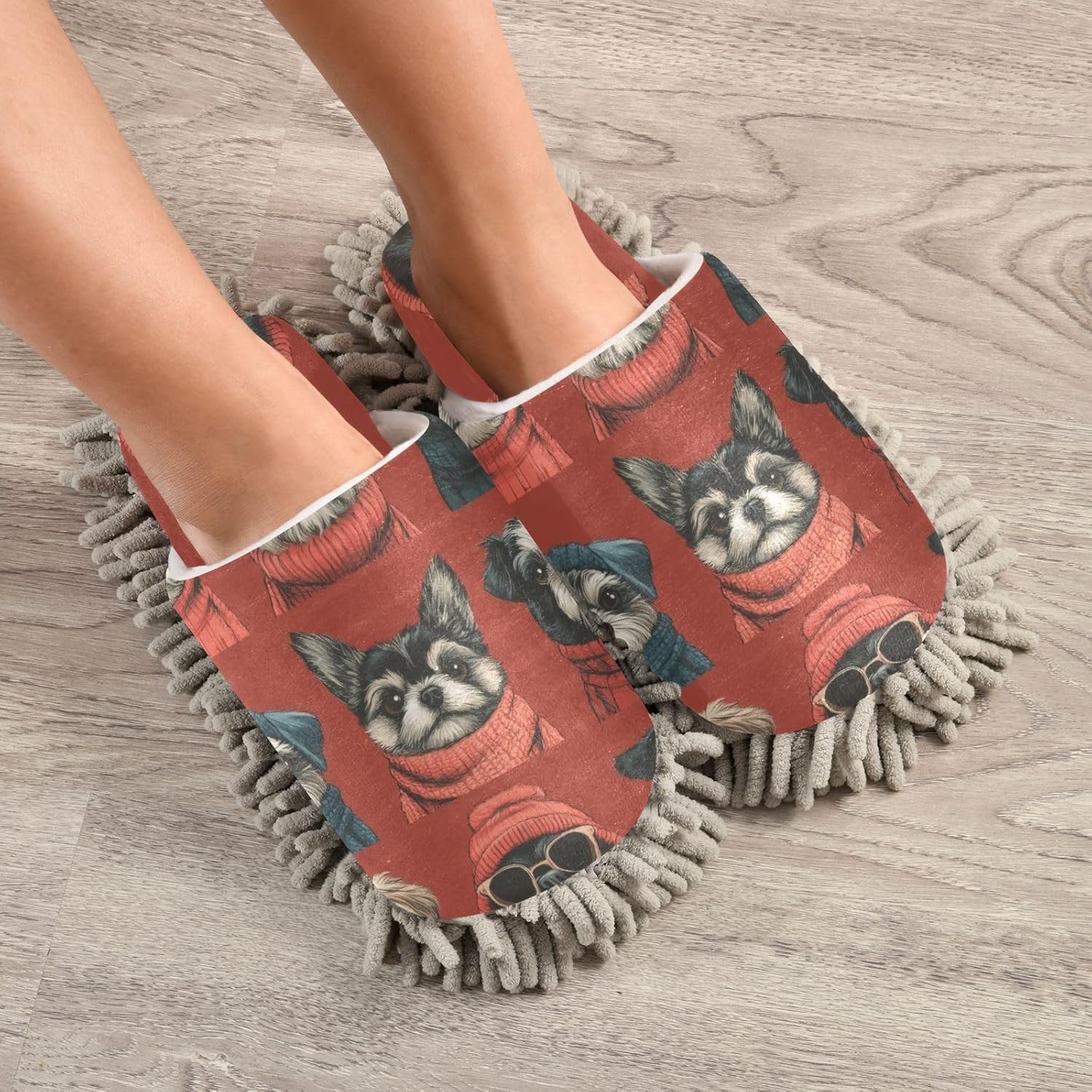 FLildon Microfiber Soft Slipper Mop for MenWomen House Floor Cleaner