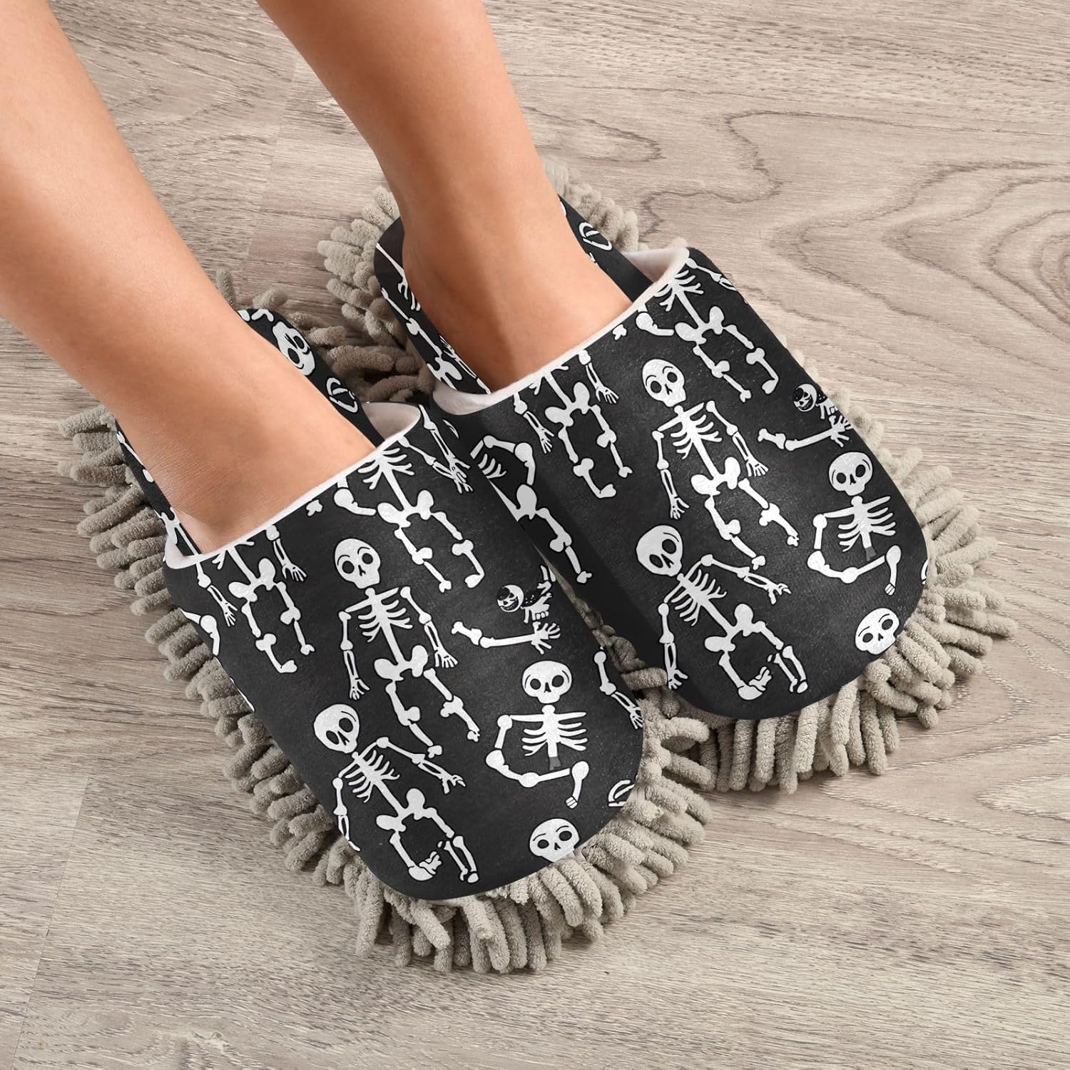 Halloween Spooky Kitchen Slippers Eco-Friendly Mop for Easy Cleaning