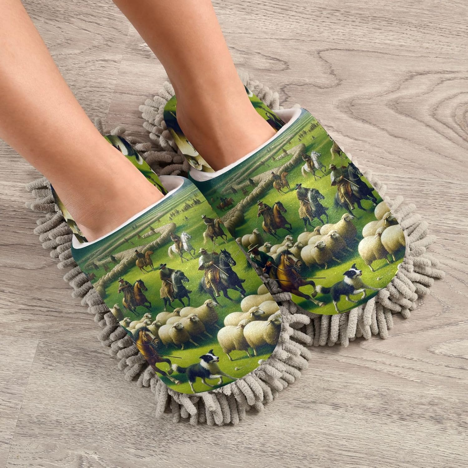 Grassland Sheep Kitchen Slippers