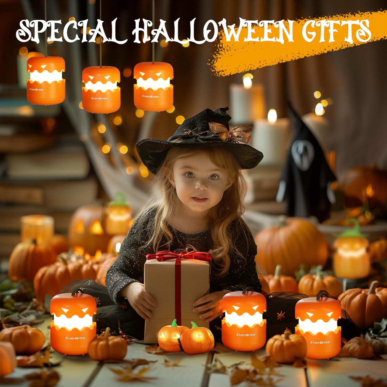 Sparking Halloween Lantern Set