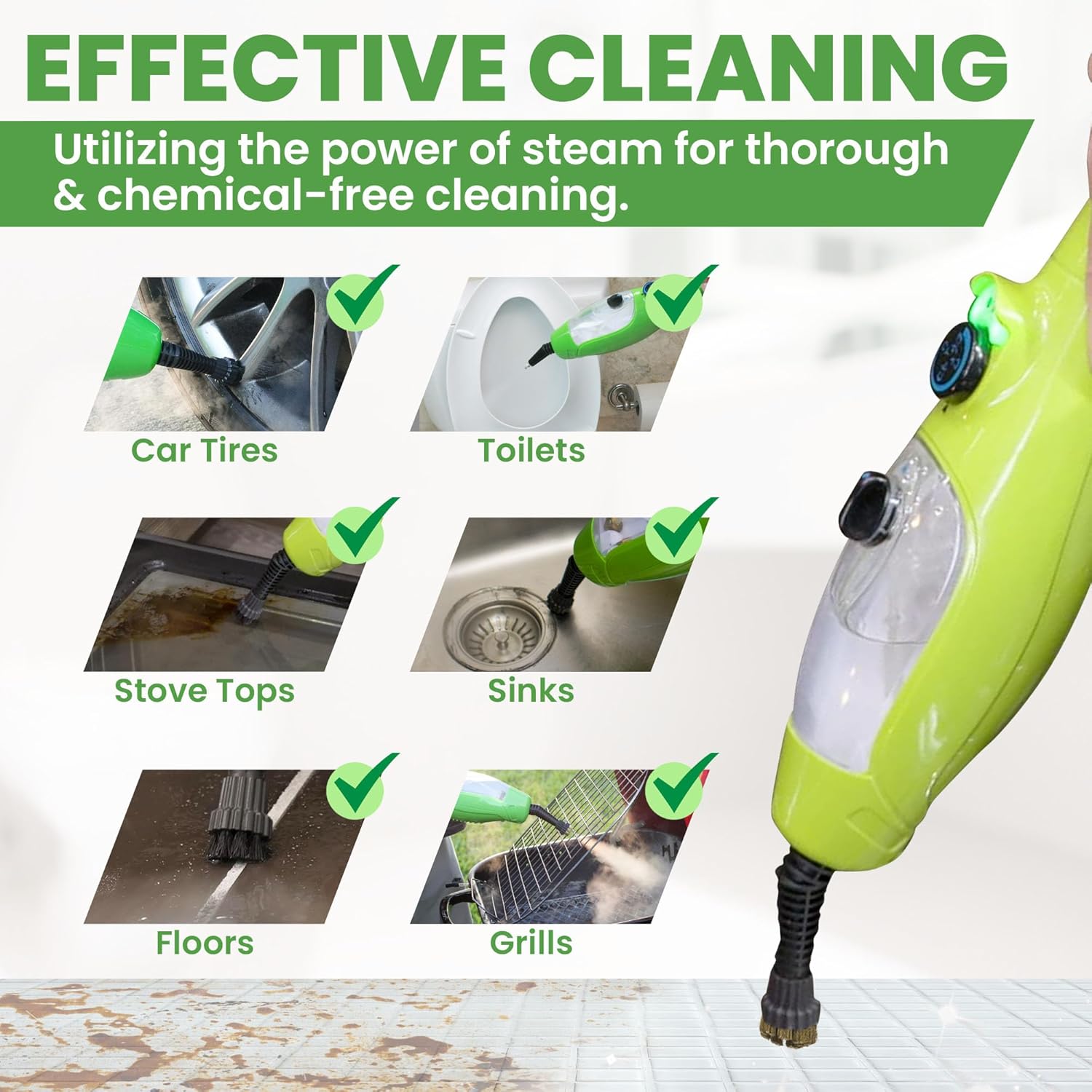 H2O MOP X5 Microscrubbing Brushes - EasyWipe Workout for Mops